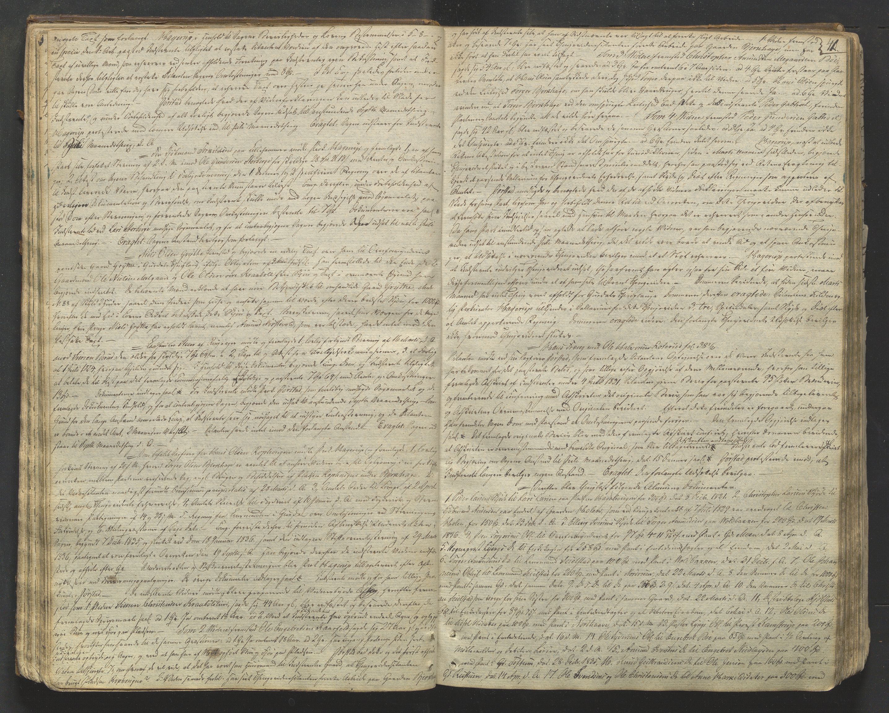 Mellom-Gudbrandsdal sorenskriveri, AV/SAH-TING-038/G/Gb/L0001: Tingbok, 1835-1849, p. 40b-41a