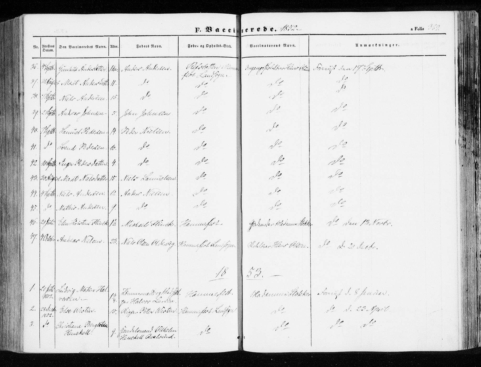 Hammerfest sokneprestkontor, SATØ/S-1347/H/Ha/L0004.kirke: Parish register (official) no. 4, 1843-1856, p. 369