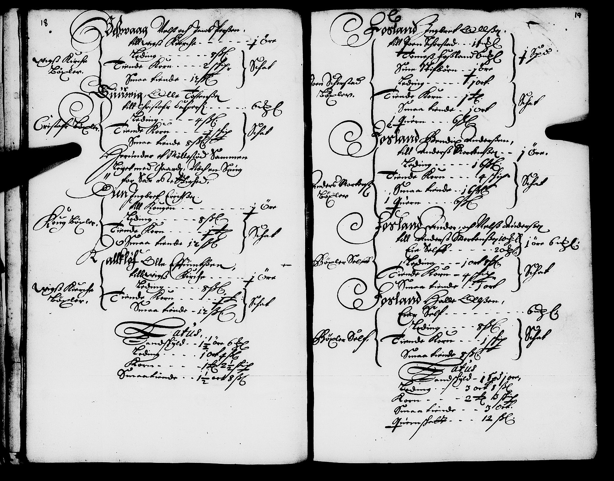 Rentekammeret inntil 1814, Realistisk ordnet avdeling, AV/RA-EA-4070/N/Nb/Nba/L0056: Namdalen len, 1669, p. 18-19