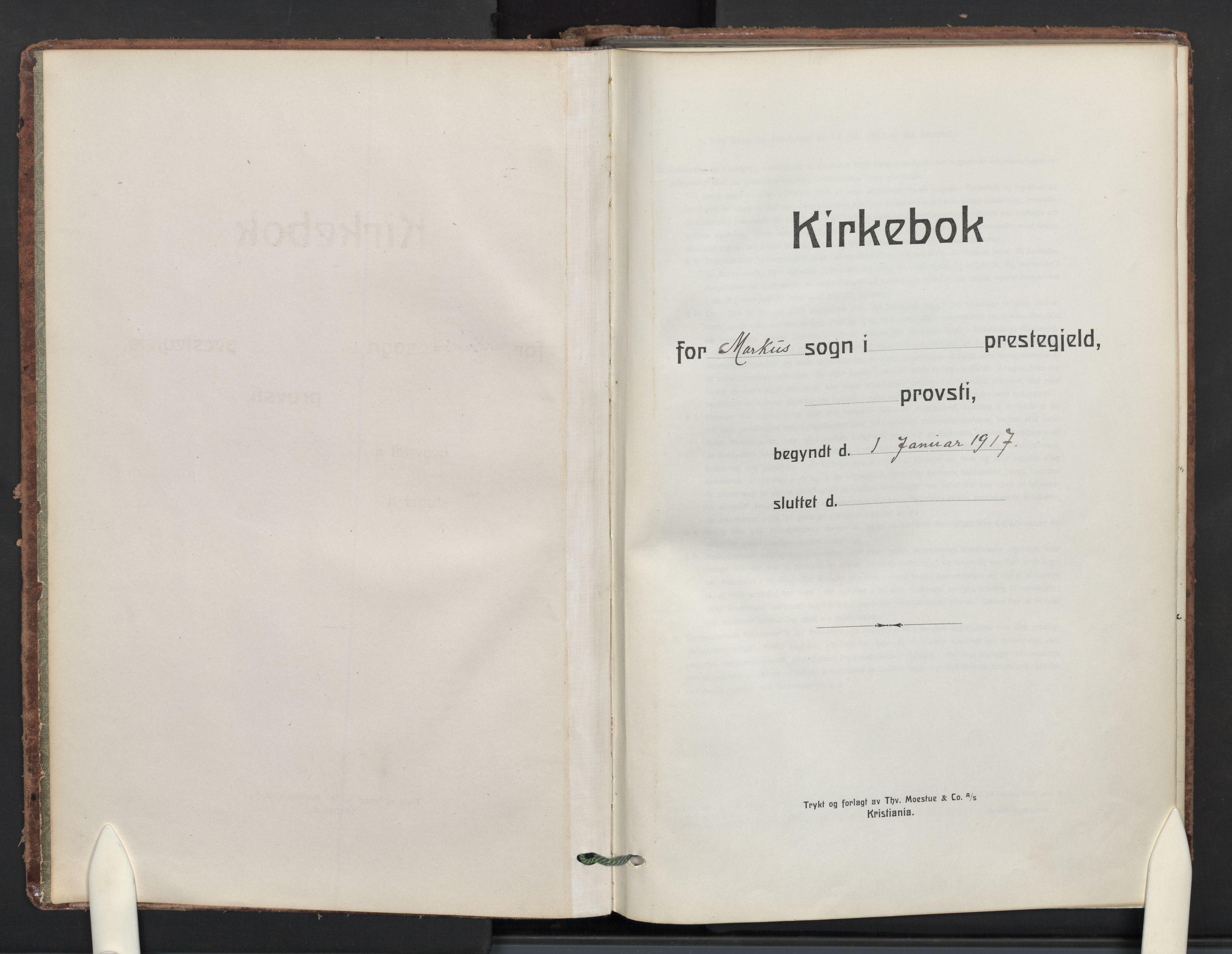 Markus prestekontor Kirkebøker, AV/SAO-A-10830/F/L0003: Parish register (official) no. 3, 1917-1942