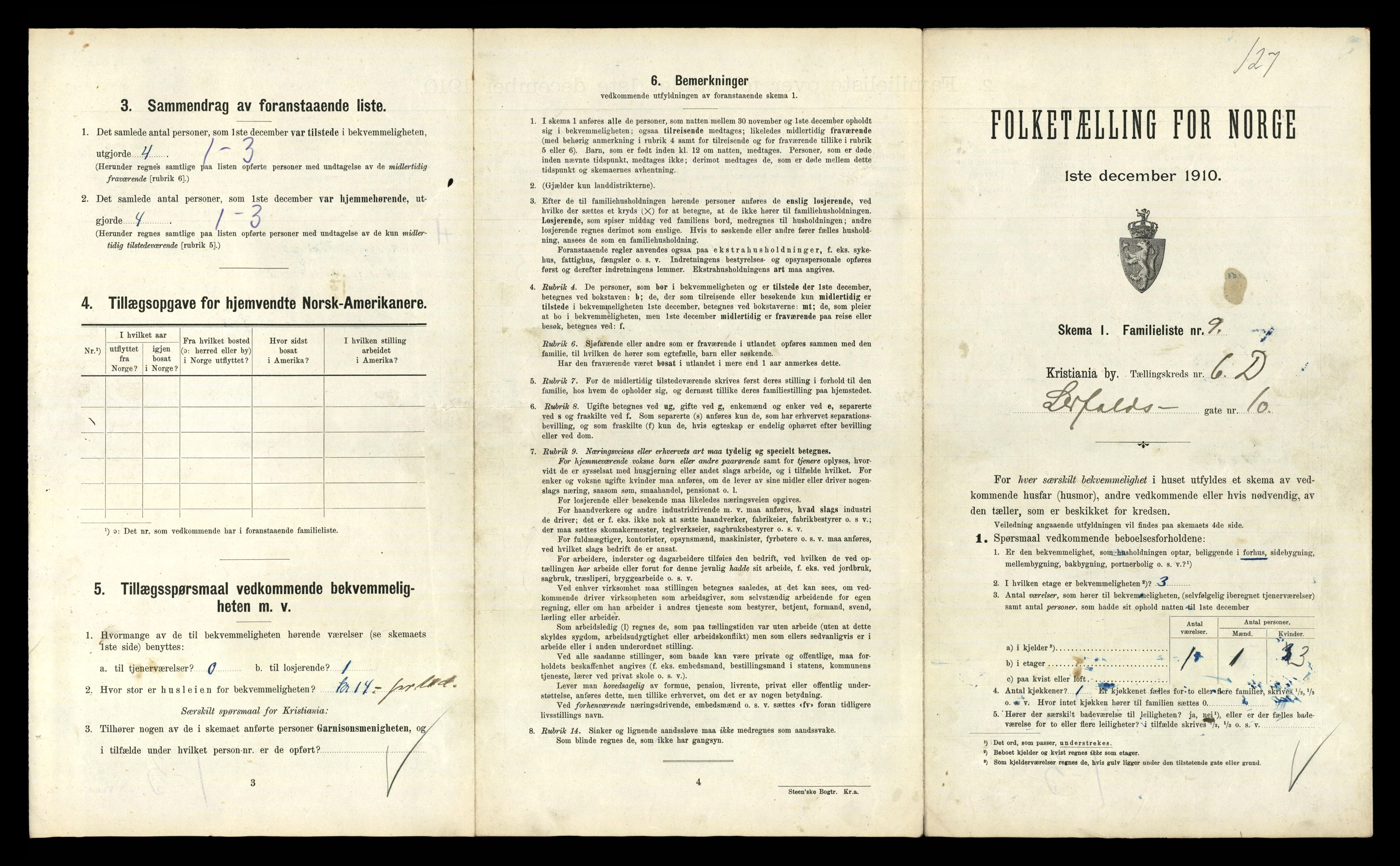 RA, 1910 census for Kristiania, 1910, p. 55779