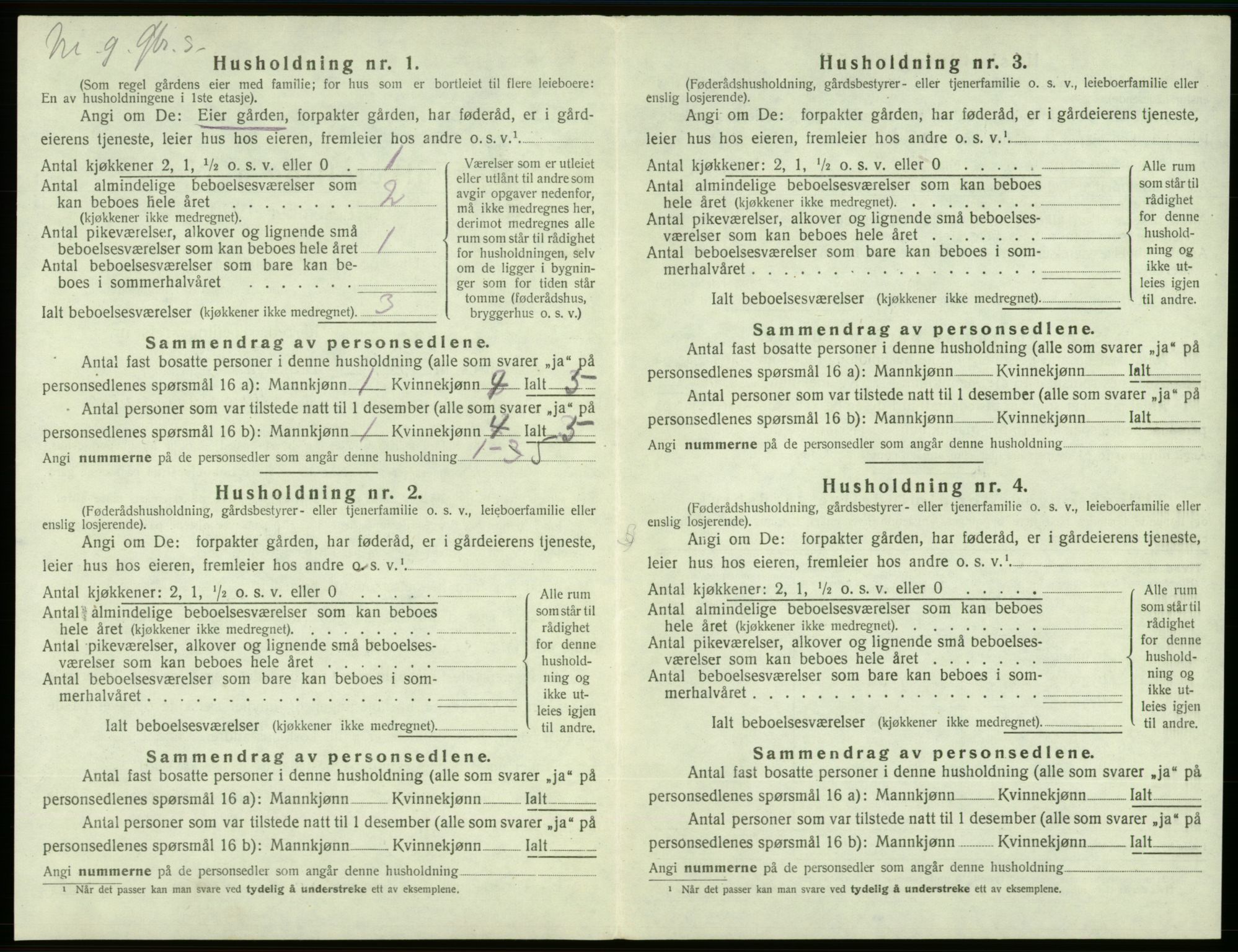 SAB, 1920 census for Sveio, 1920, p. 394