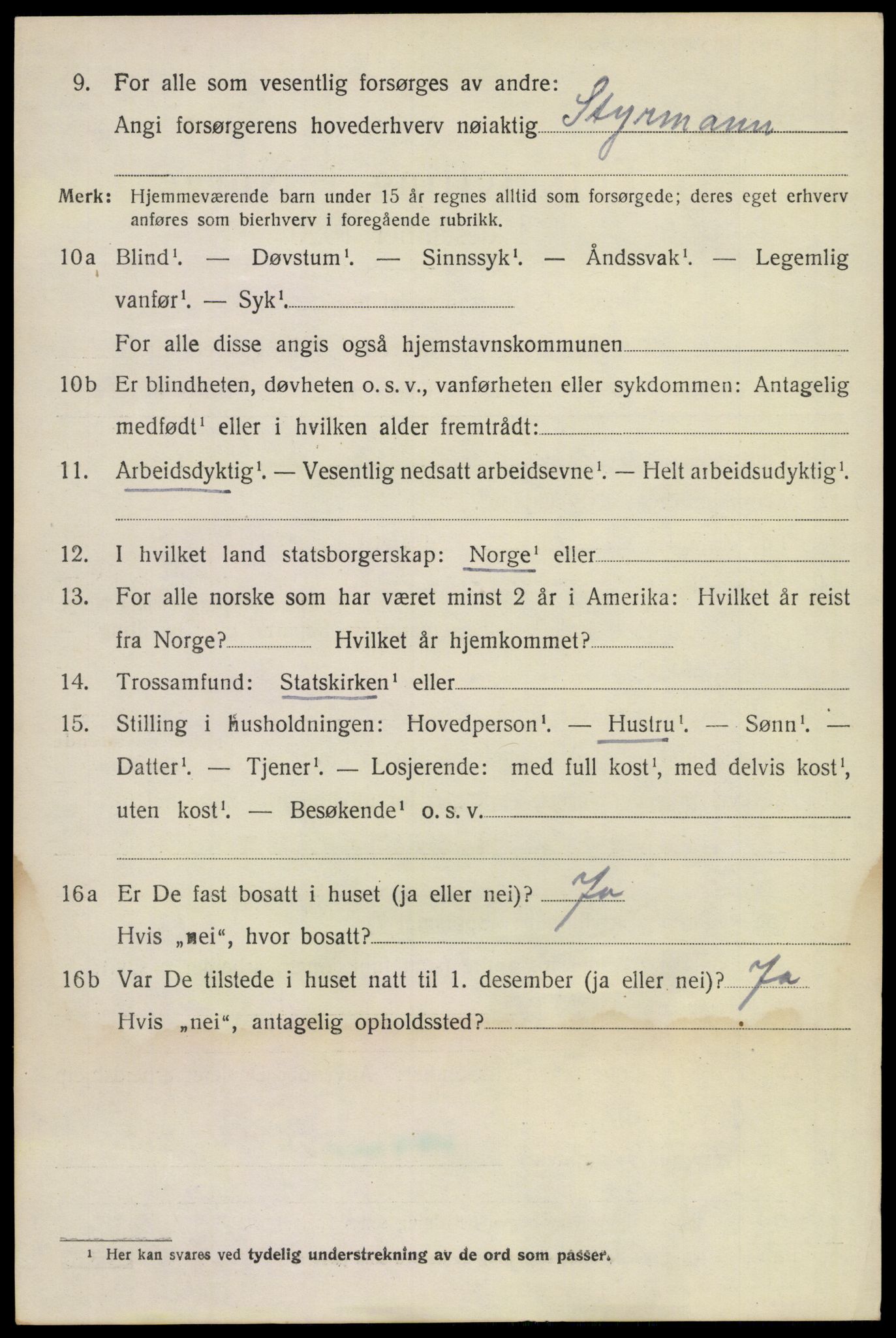 SAKO, 1920 census for Sandeherred, 1920, p. 7483