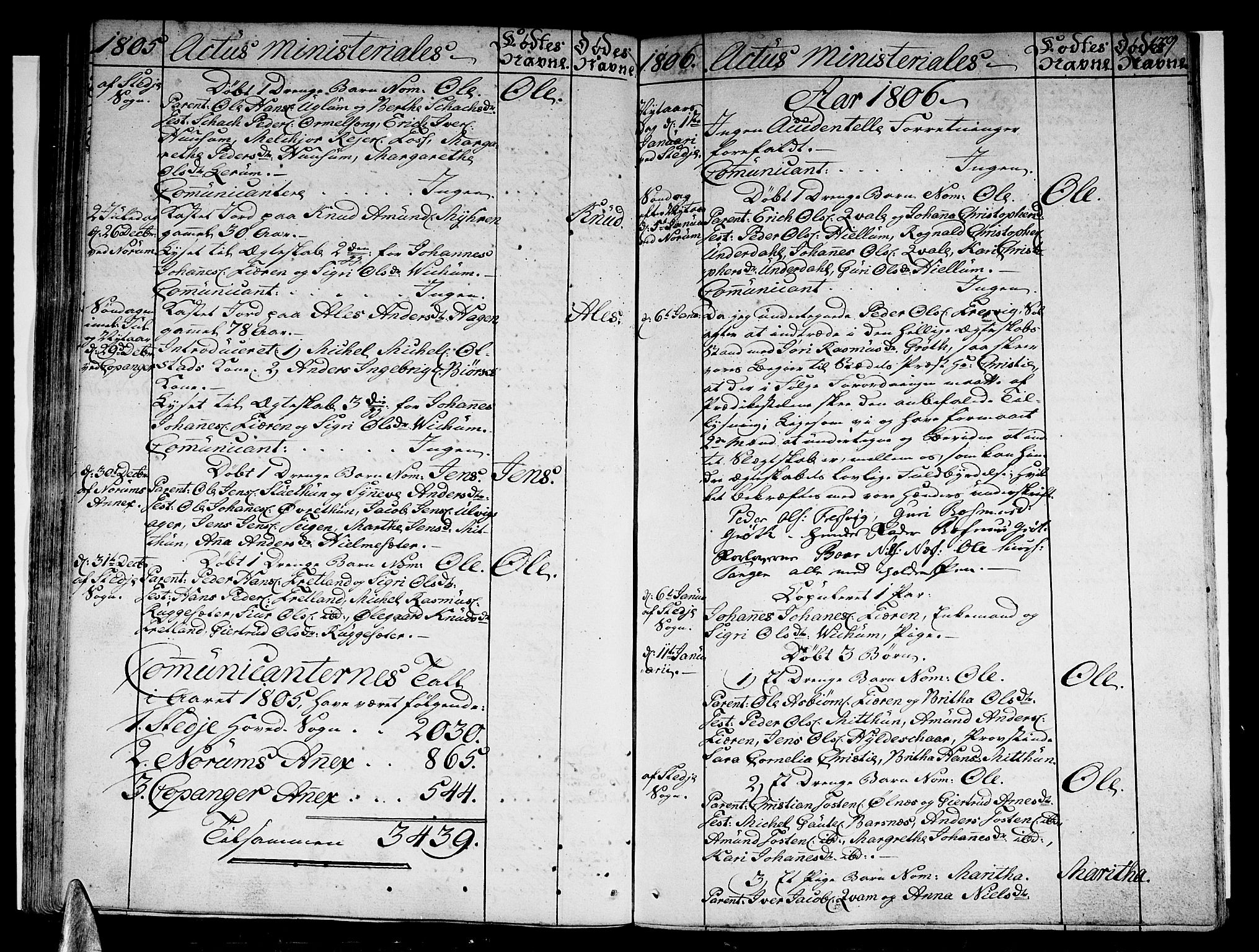 Sogndal sokneprestembete, SAB/A-81301/H/Haa/Haaa/L0008: Parish register (official) no. A 8, 1795-1809, p. 139