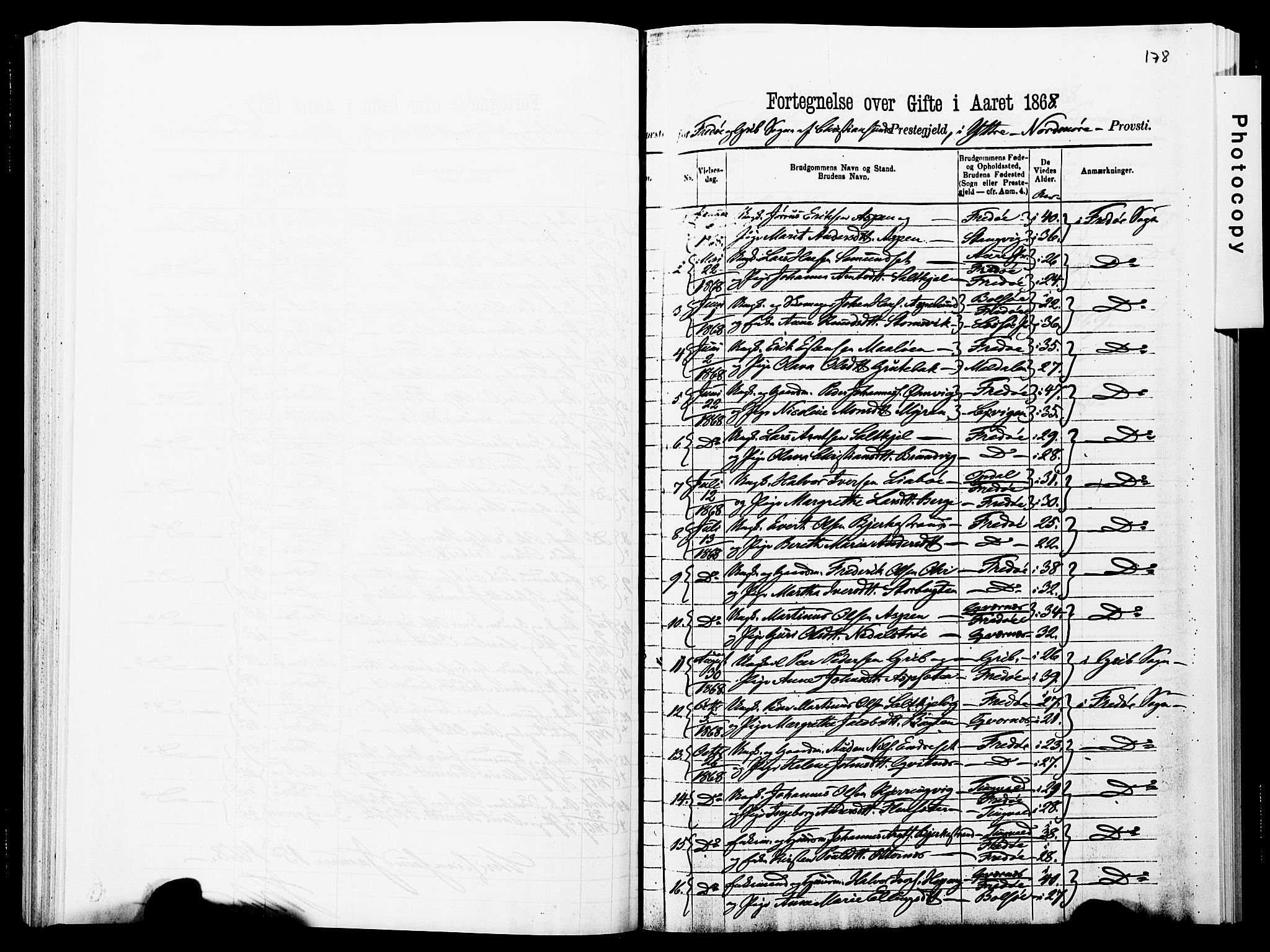 Ministerialprotokoller, klokkerbøker og fødselsregistre - Møre og Romsdal, AV/SAT-A-1454/572/L0857: Parish register (official) no. 572D01, 1866-1872, p. 178