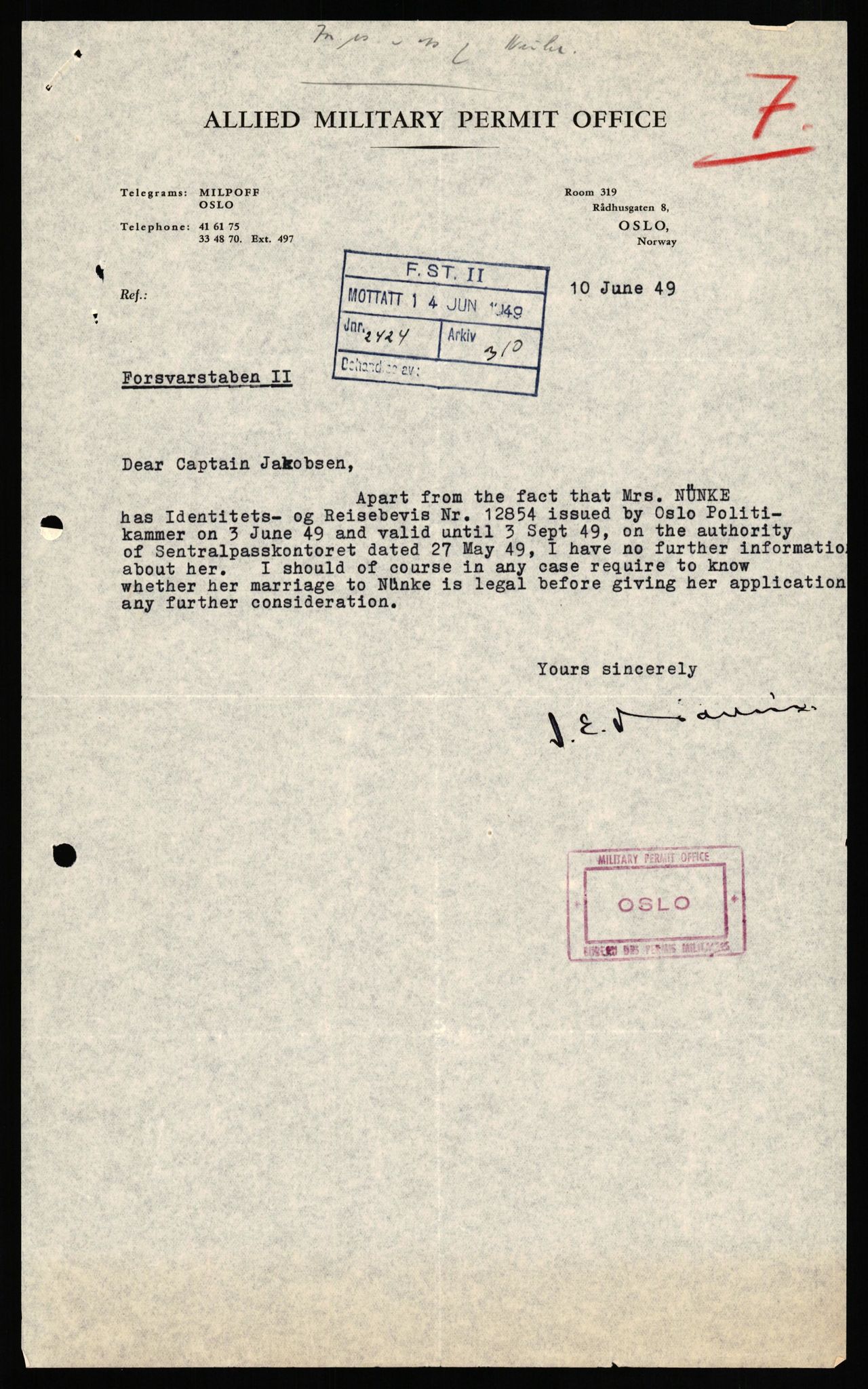 Forsvaret, Forsvarets overkommando II, AV/RA-RAFA-3915/D/Db/L0024: CI Questionaires. Tyske okkupasjonsstyrker i Norge. Tyskere., 1945-1946, p. 396