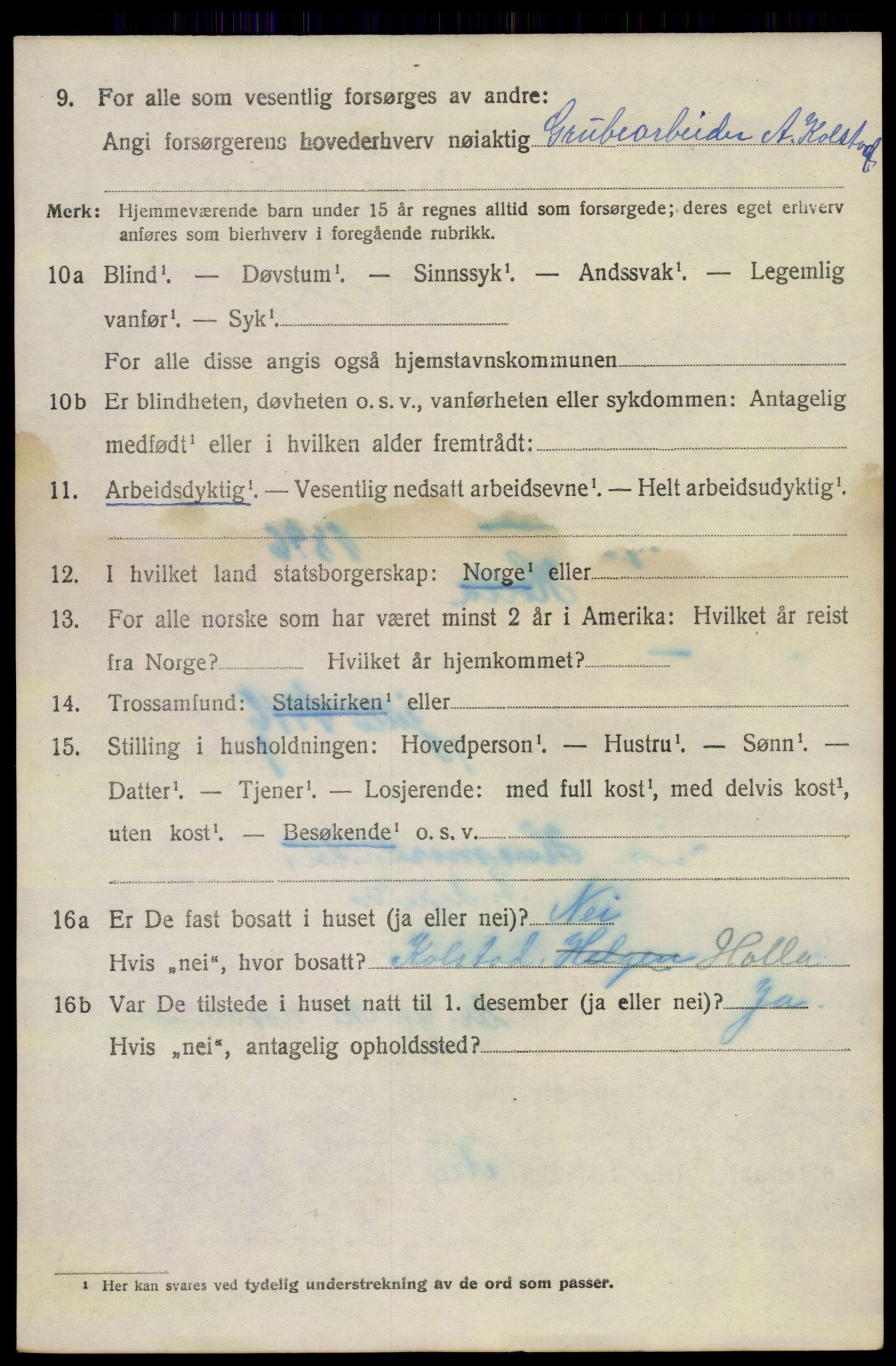 SAKO, 1920 census for Holla, 1920, p. 4760