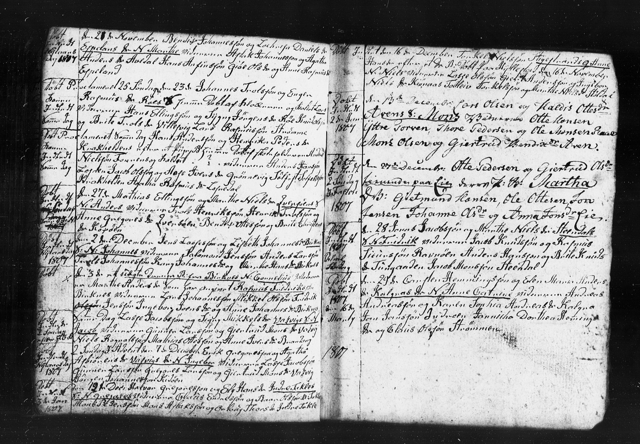 Gulen sokneprestembete, AV/SAB-A-80201/H/Hab: Parish register (copy) no. A 2, 1791-1814