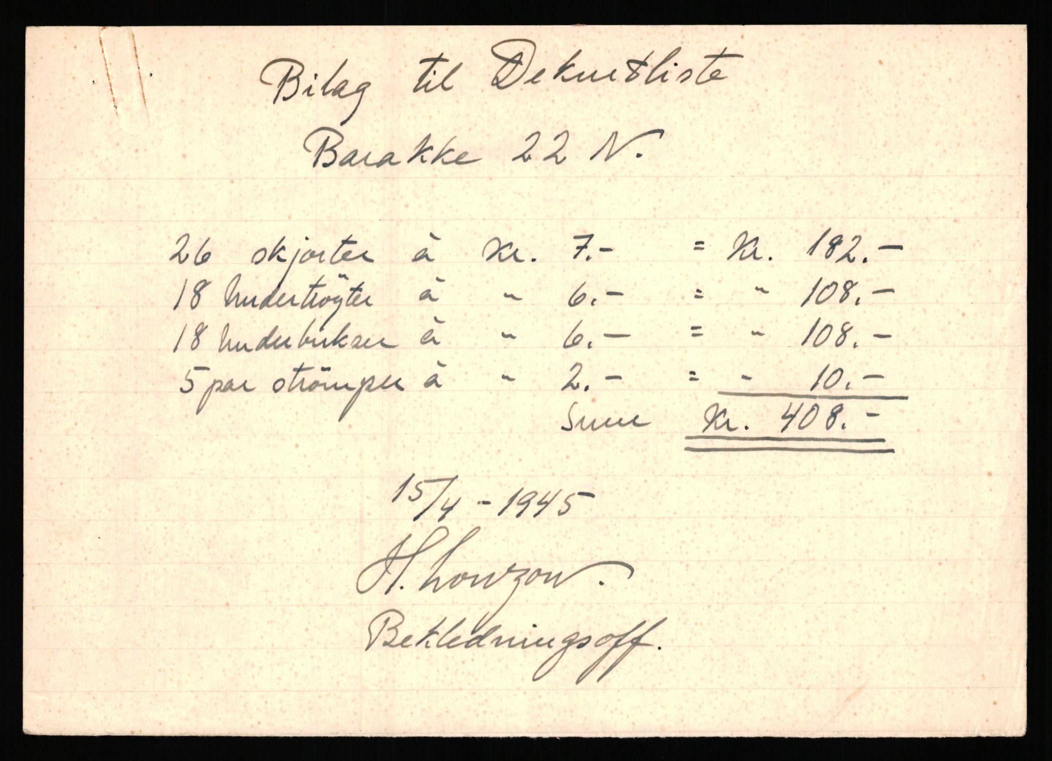 Forsvaret, Forsvarets krigshistoriske avdeling, AV/RA-RAFA-2017/Y/Yf/L0203: II-C-11-2105  -  Norske offiserer i krigsfangenskap, 1940-1948, p. 226