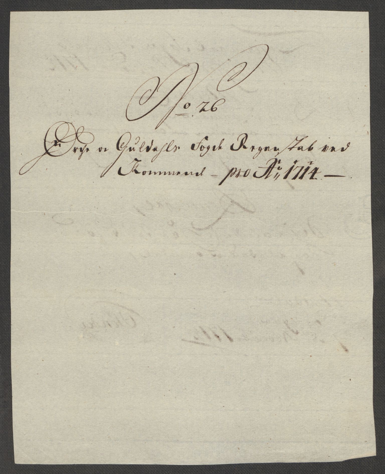 Rentekammeret inntil 1814, Reviderte regnskaper, Fogderegnskap, RA/EA-4092/R60/L3965: Fogderegnskap Orkdal og Gauldal, 1714, p. 212