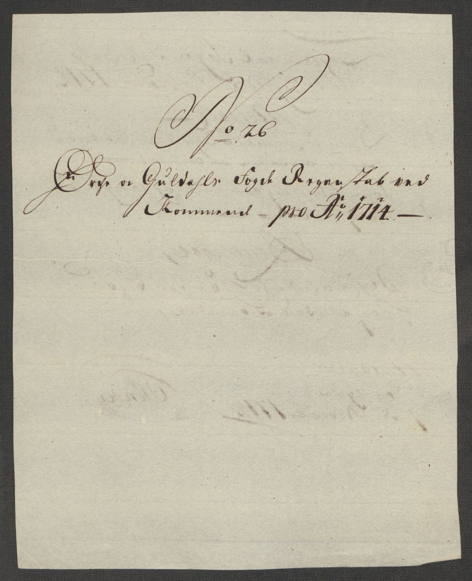 Rentekammeret inntil 1814, Reviderte regnskaper, Fogderegnskap, AV/RA-EA-4092/R60/L3965: Fogderegnskap Orkdal og Gauldal, 1714, p. 212