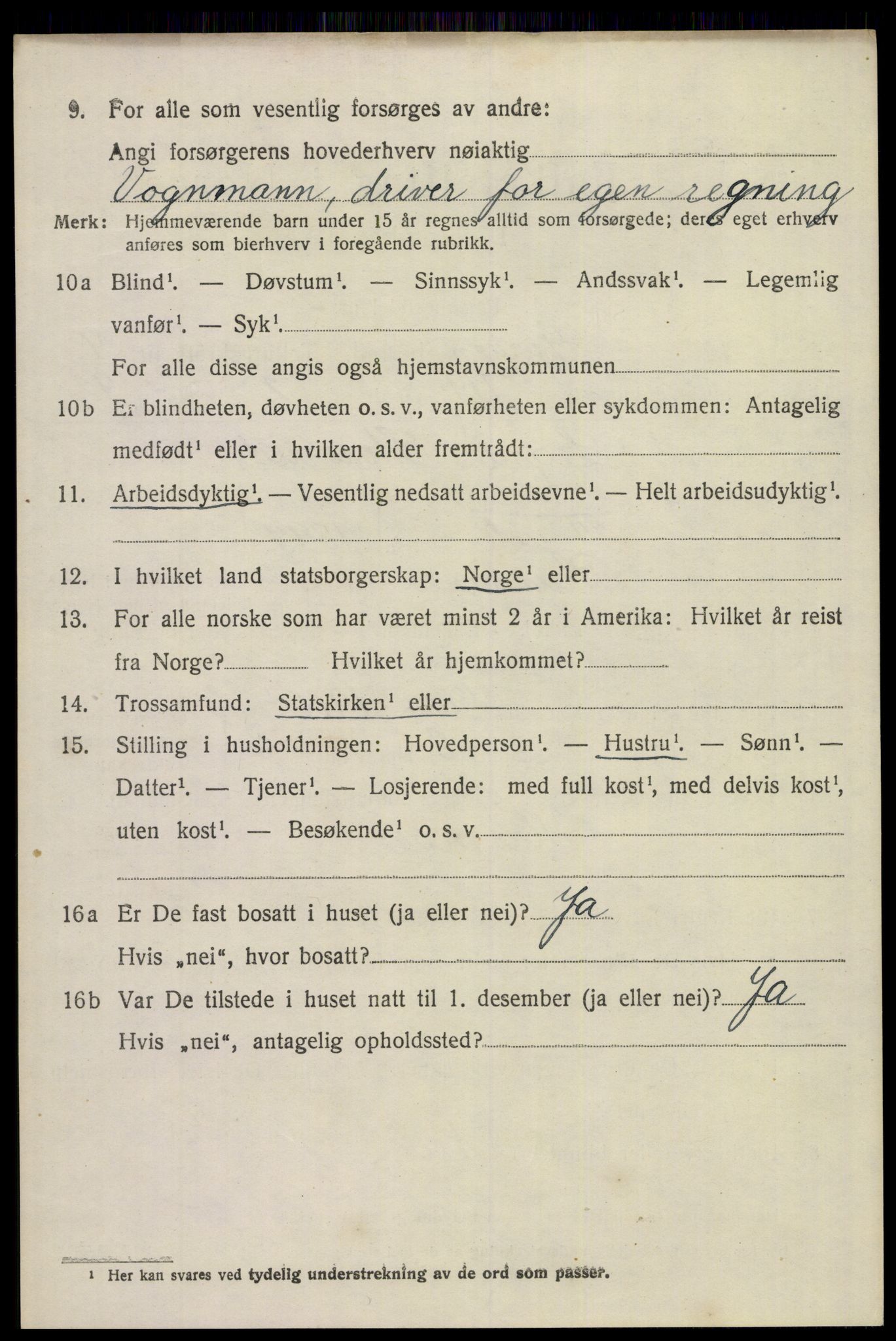 SAKO, 1920 census for Gjerpen, 1920, p. 9525