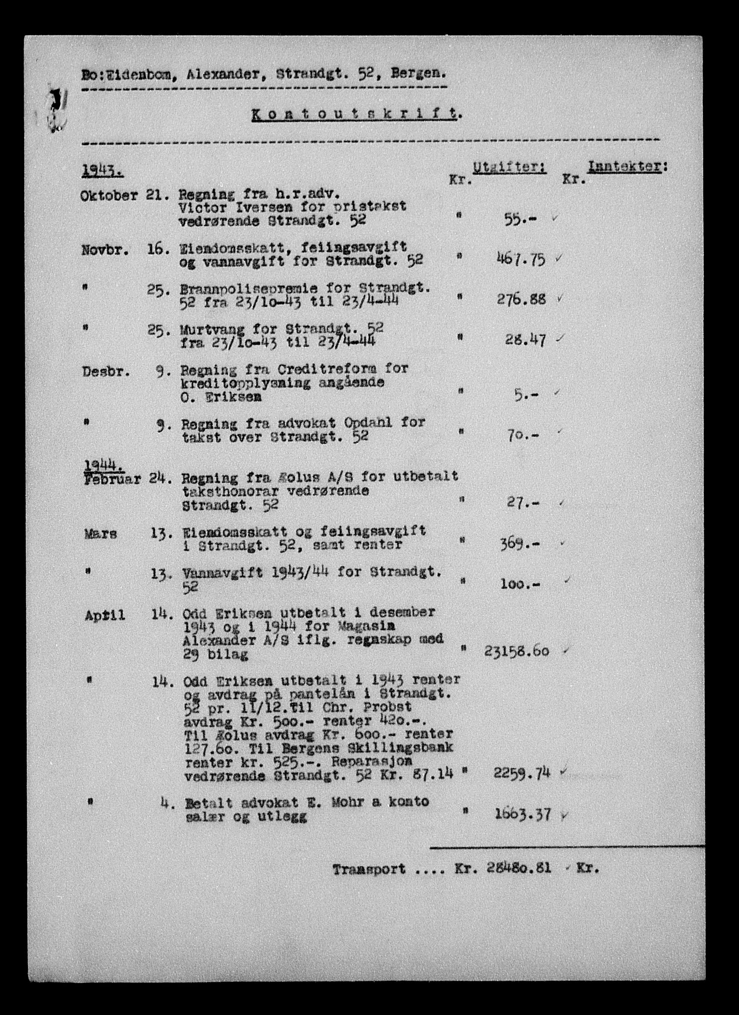 Justisdepartementet, Tilbakeføringskontoret for inndratte formuer, AV/RA-S-1564/H/Hc/Hcd/L0994: --, 1945-1947, p. 64