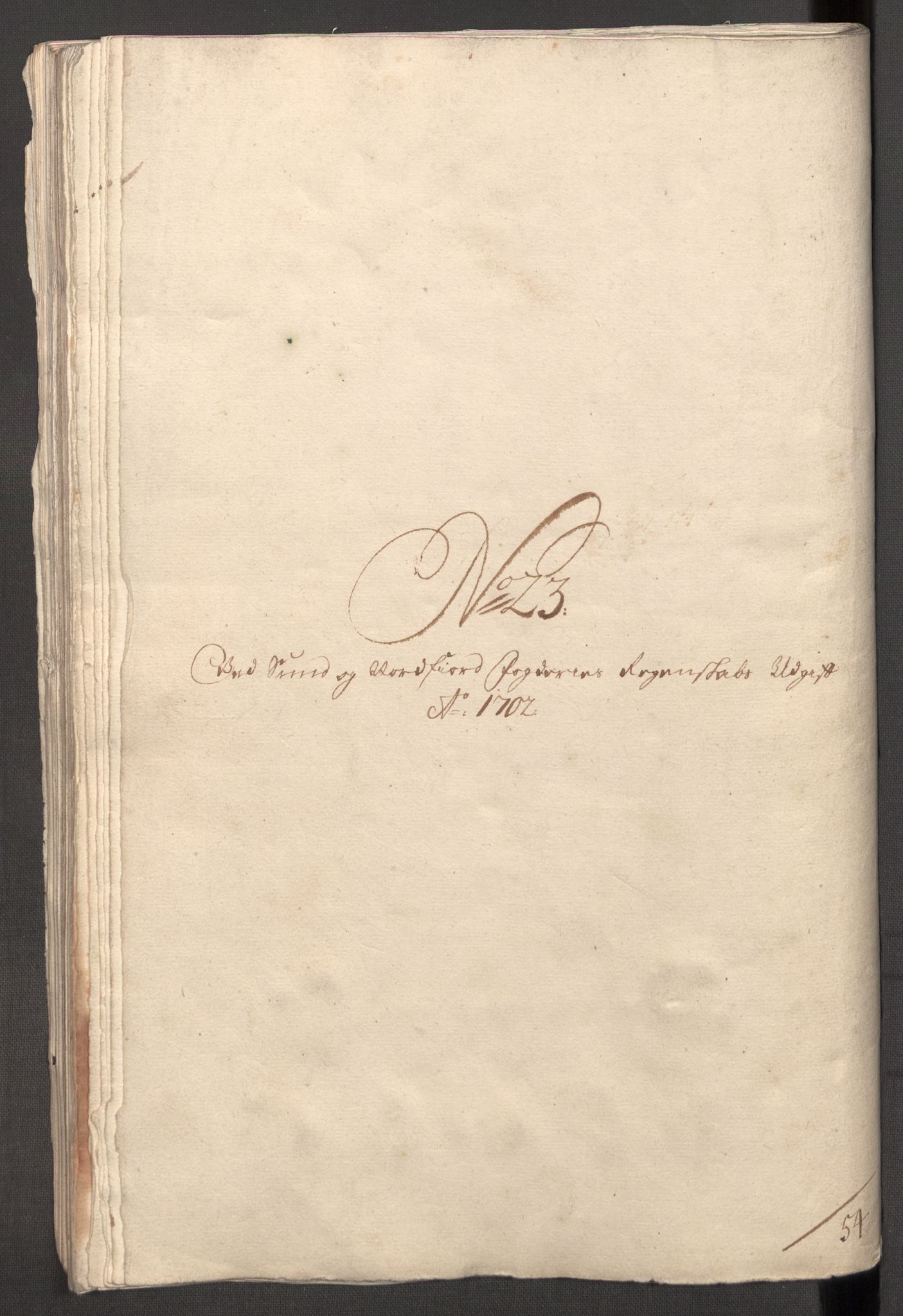 Rentekammeret inntil 1814, Reviderte regnskaper, Fogderegnskap, RA/EA-4092/R53/L3426: Fogderegnskap Sunn- og Nordfjord, 1702, p. 306