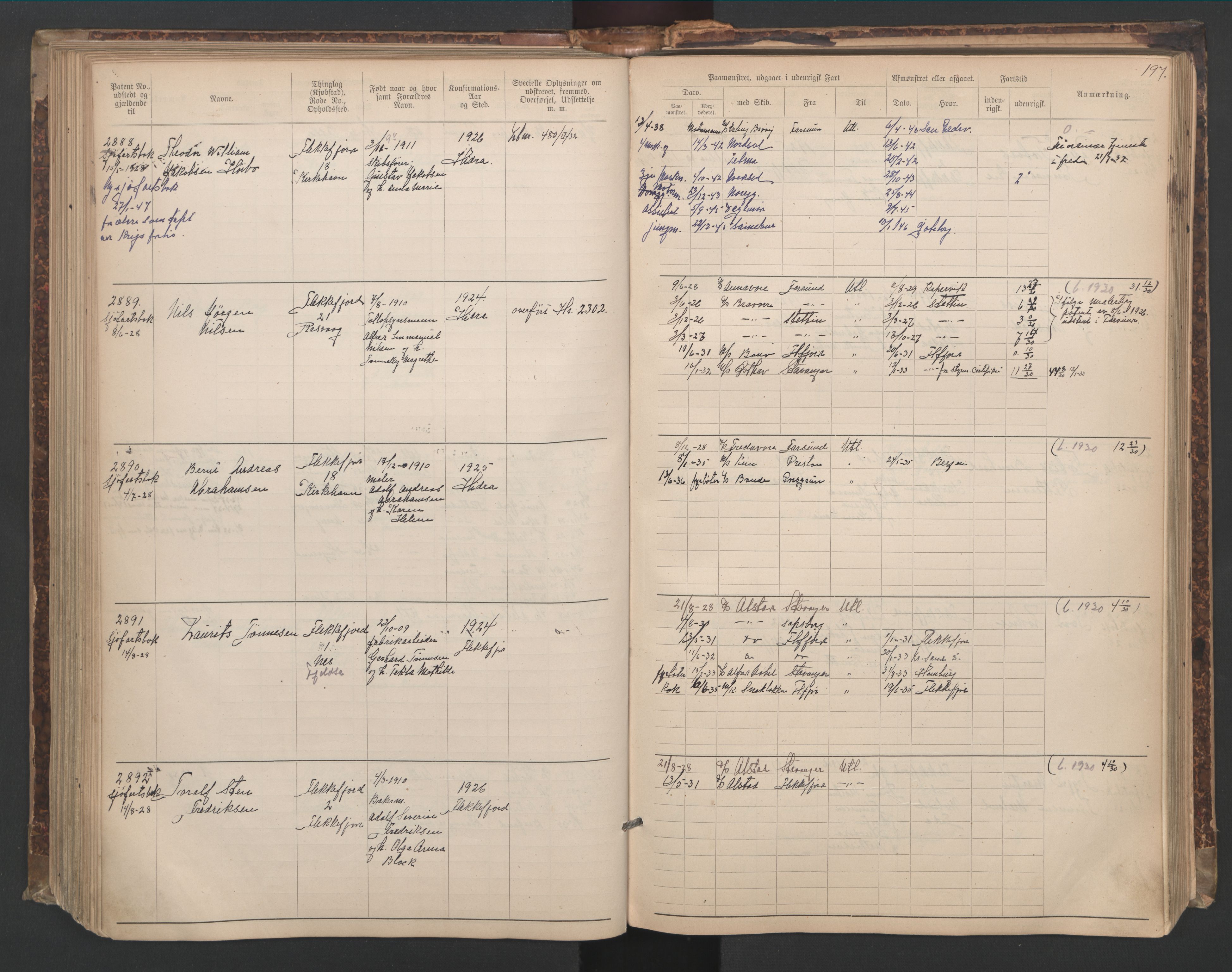 Flekkefjord mønstringskrets, AV/SAK-2031-0018/F/Fa/L0006: Annotasjonsrulle nr 1916-2964 med register, Æ-3, 1891-1948, p. 228