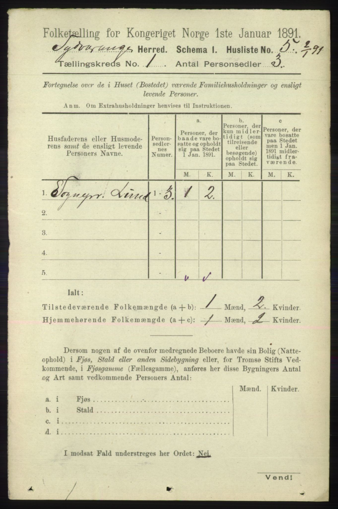 RA, 1891 census for 2030 Sør-Varanger, 1891, p. 25