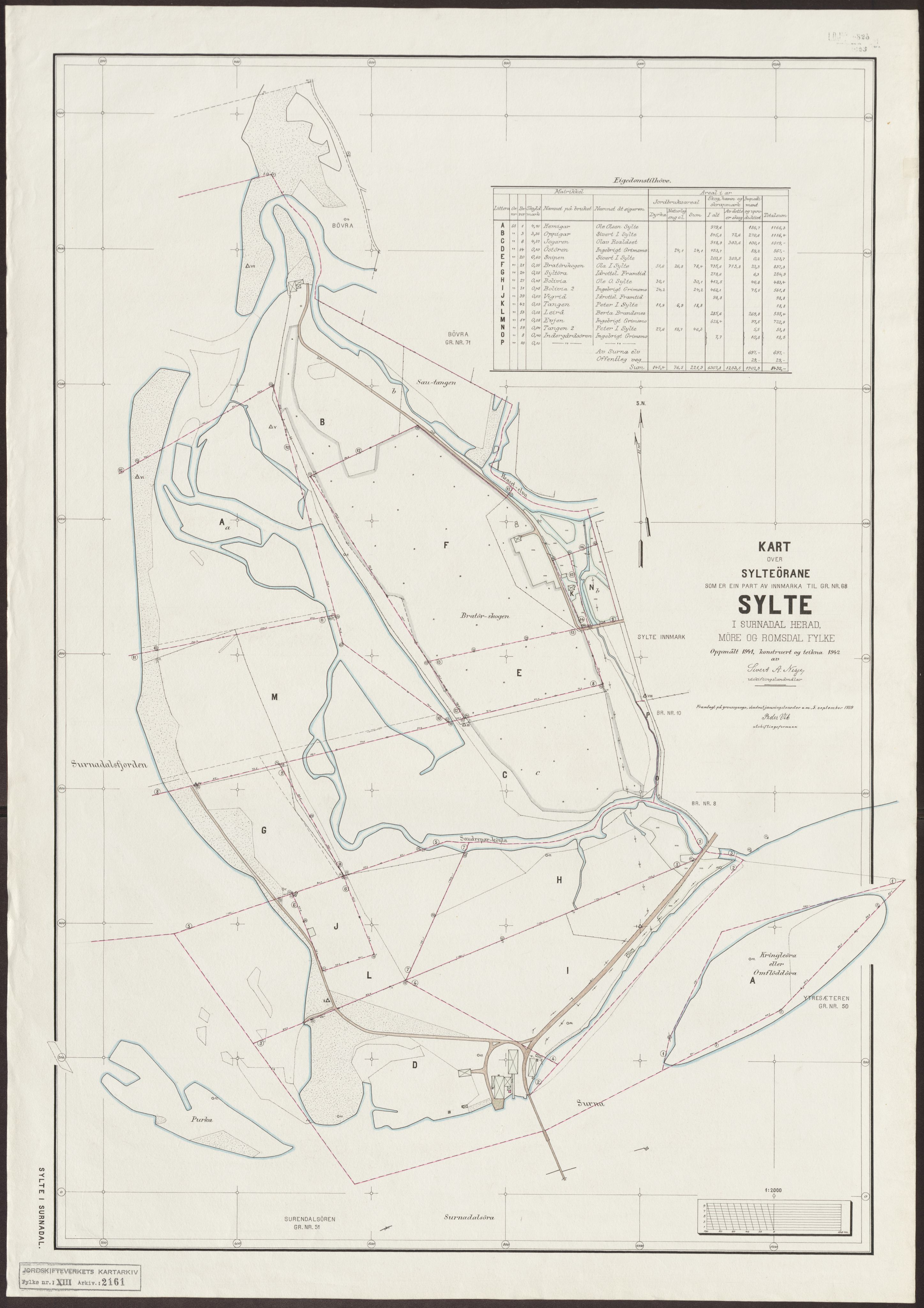 Jordskifteverkets kartarkiv, AV/RA-S-3929/T, 1859-1988, p. 2668