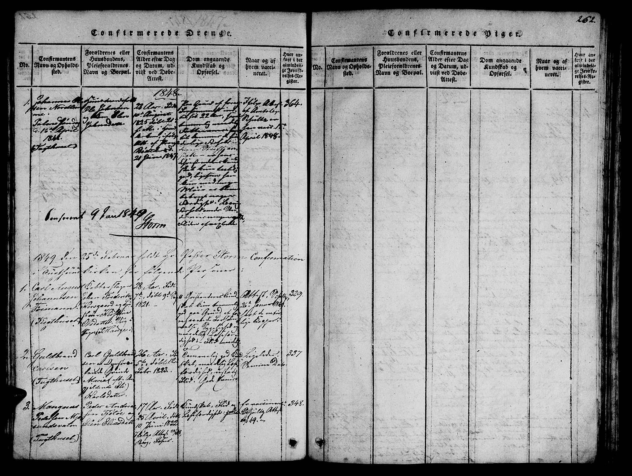 Ministerialprotokoller, klokkerbøker og fødselsregistre - Sør-Trøndelag, AV/SAT-A-1456/623/L0478: Parish register (copy) no. 623C01, 1815-1873, p. 262