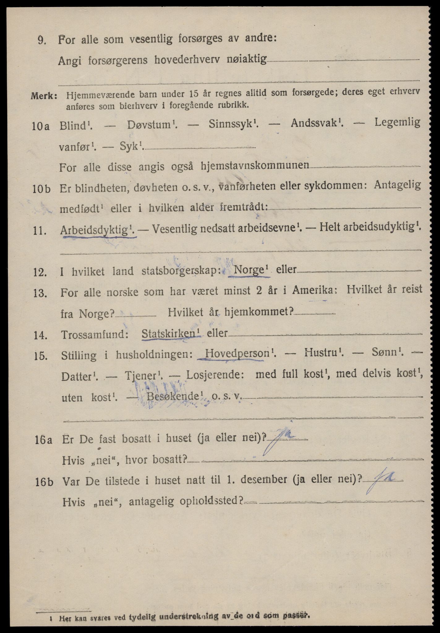 SAT, 1920 census for Bolsøy, 1920, p. 10598