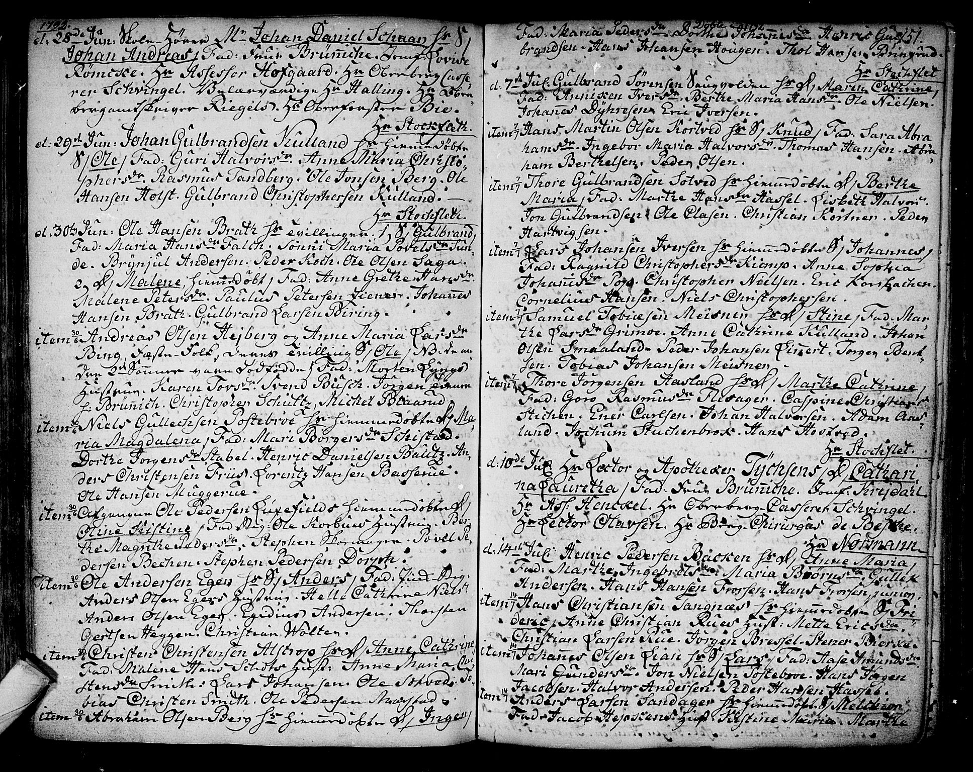 Kongsberg kirkebøker, SAKO/A-22/F/Fa/L0006: Parish register (official) no. I 6, 1783-1797, p. 151