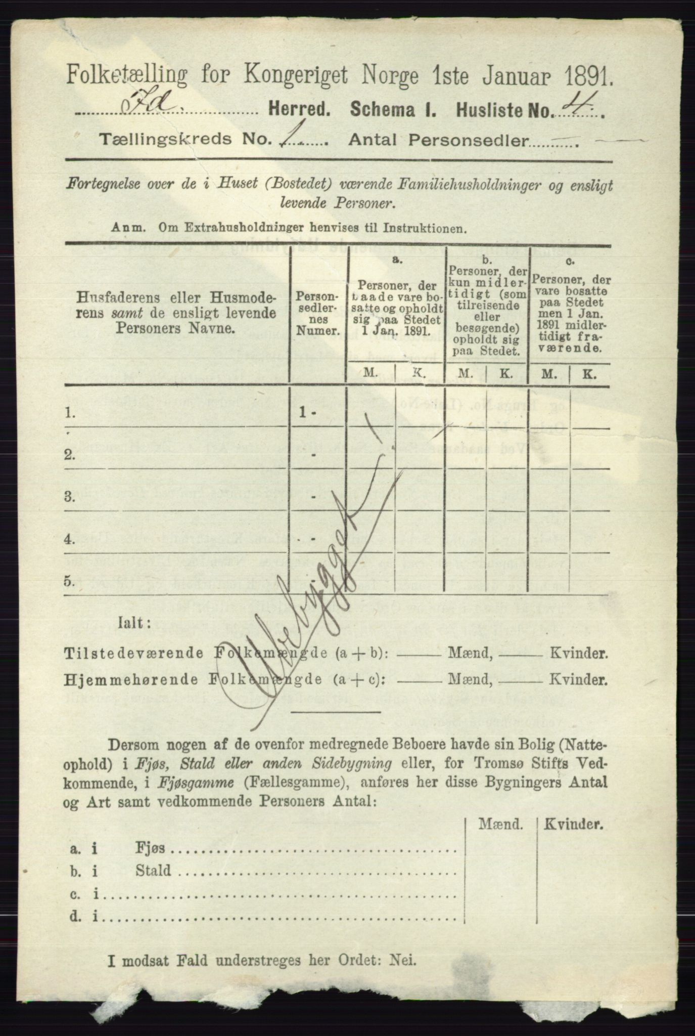 RA, 1891 census for 0117 Idd, 1891, p. 27