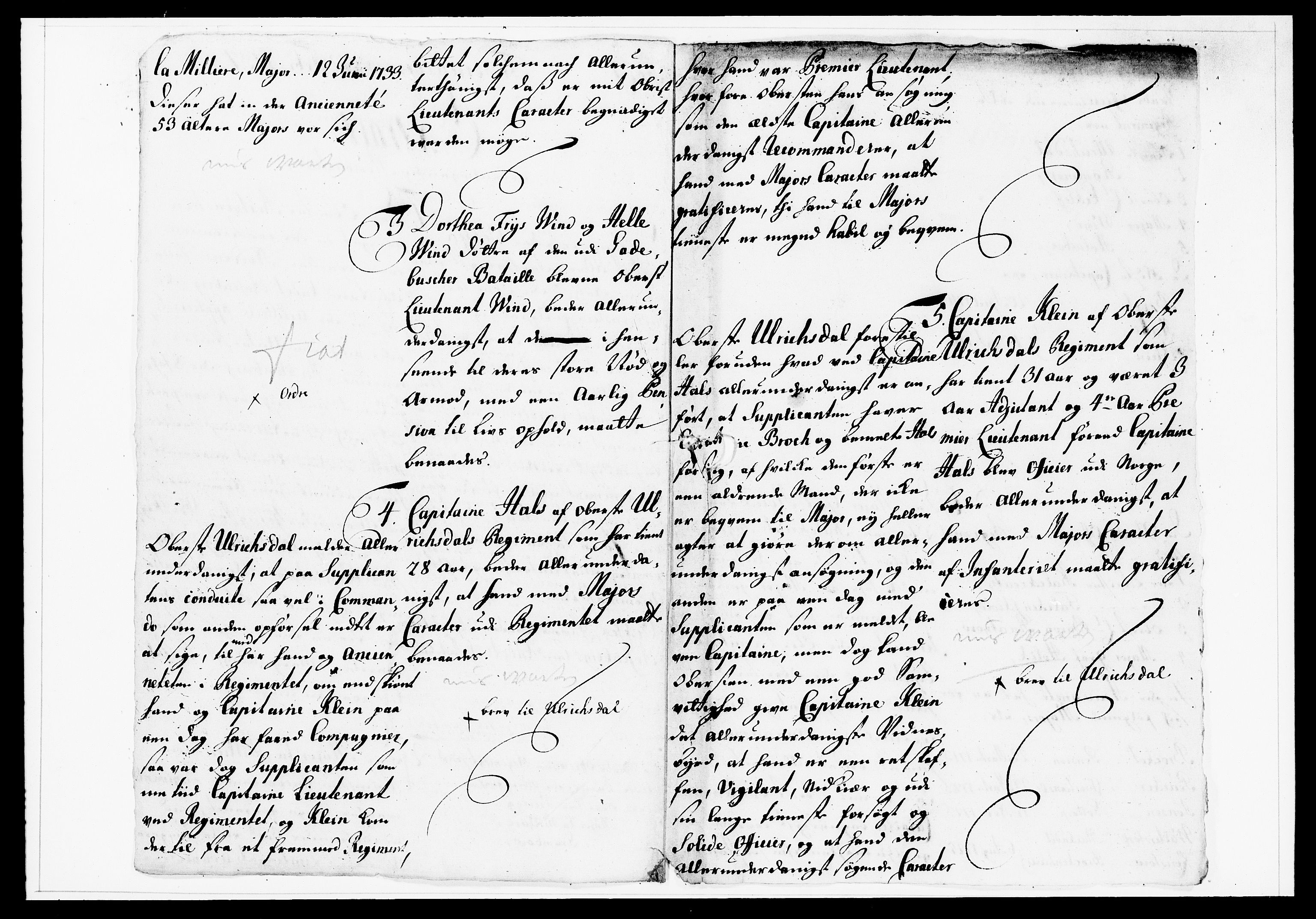 Krigskollegiet, Krigskancelliet, DRA/A-0006/-/1138-1142: Refererede sager, 1737, p. 45
