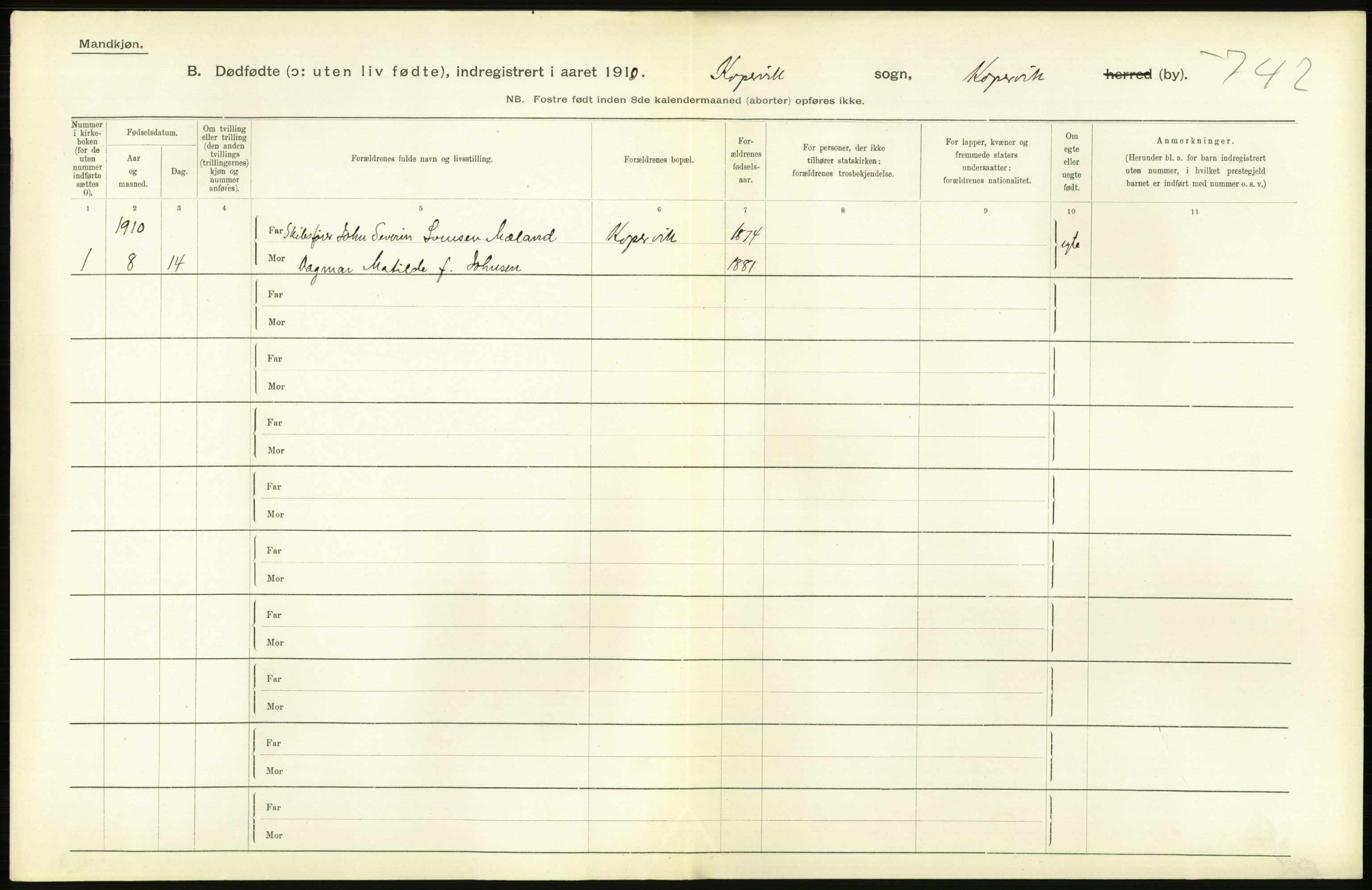 Statistisk sentralbyrå, Sosiodemografiske emner, Befolkning, RA/S-2228/D/Df/Dfa/Dfah/L0024: Stavanger amt: Døde, dødfødte. Bygder og byer., 1910, p. 522