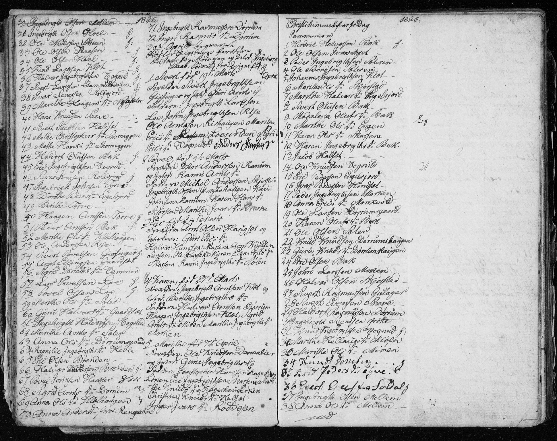 Ministerialprotokoller, klokkerbøker og fødselsregistre - Sør-Trøndelag, AV/SAT-A-1456/678/L0913: Parish register (copy) no. 678C02, 1825-1833