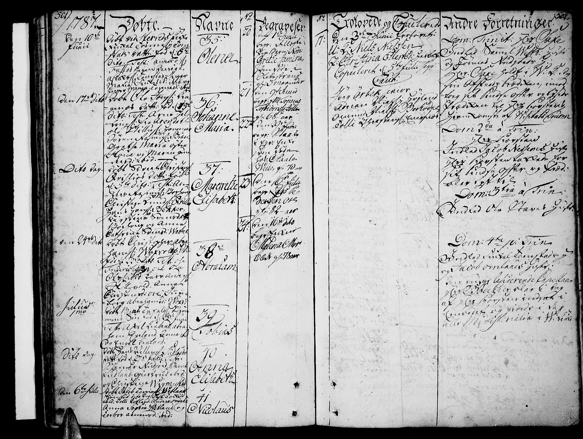 Lista sokneprestkontor, AV/SAK-1111-0027/F/Fa/L0004: Parish register (official) no. A 4, 1768-1794, p. 501-502