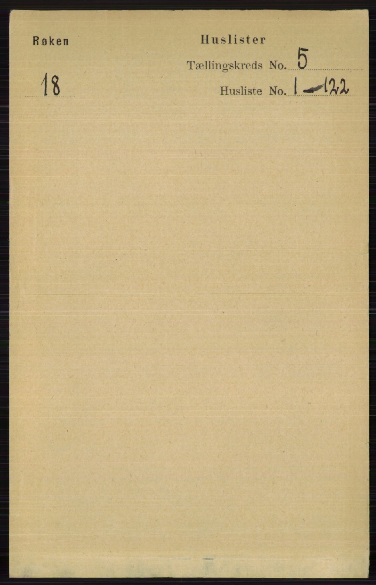 RA, 1891 census for 0627 Røyken, 1891, p. 2764