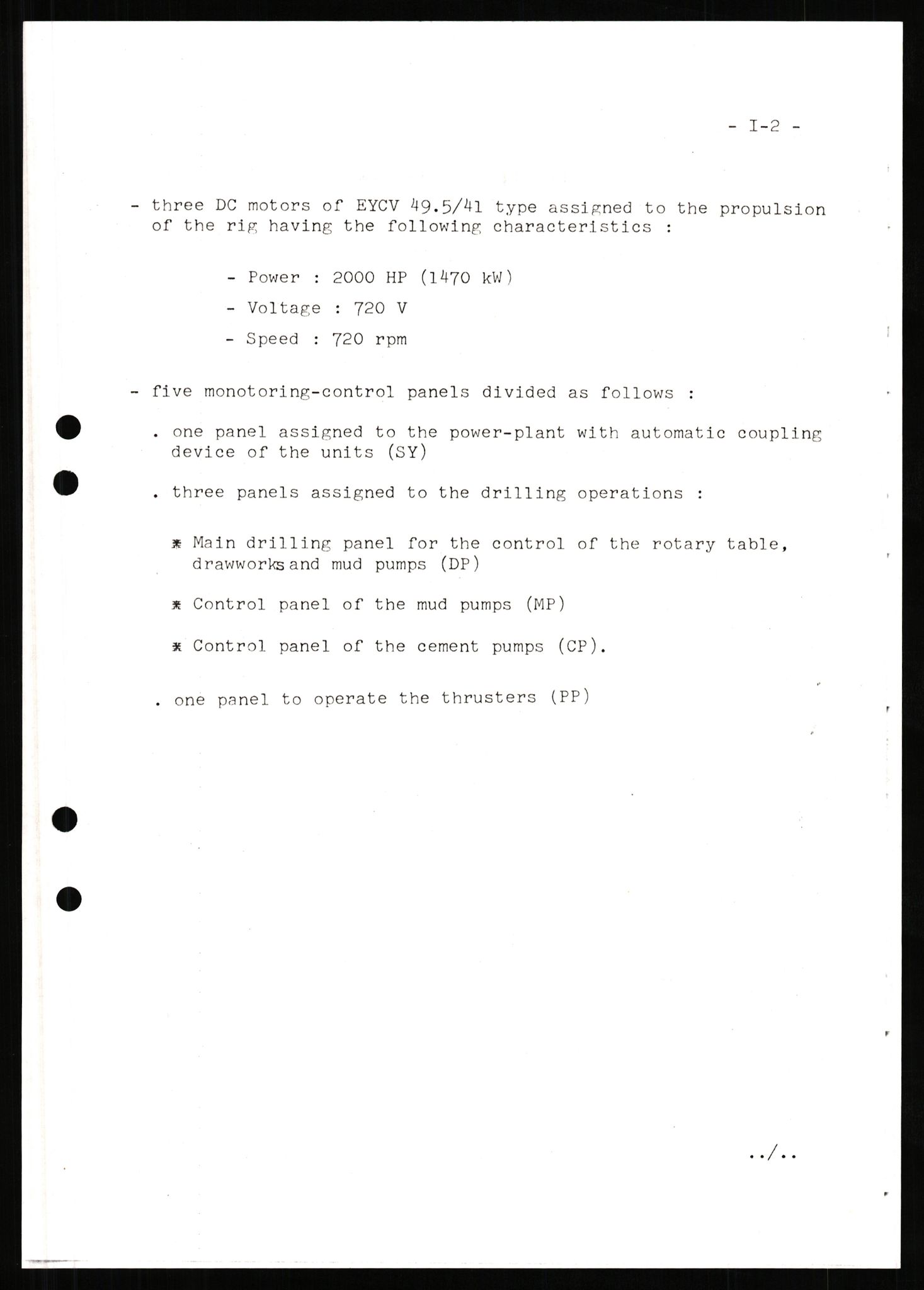 Pa 1503 - Stavanger Drilling AS, AV/SAST-A-101906/2/E/Eb/Ebb/L0003: Alexander L. Kielland plattform - Operation manual, 1976, p. 358