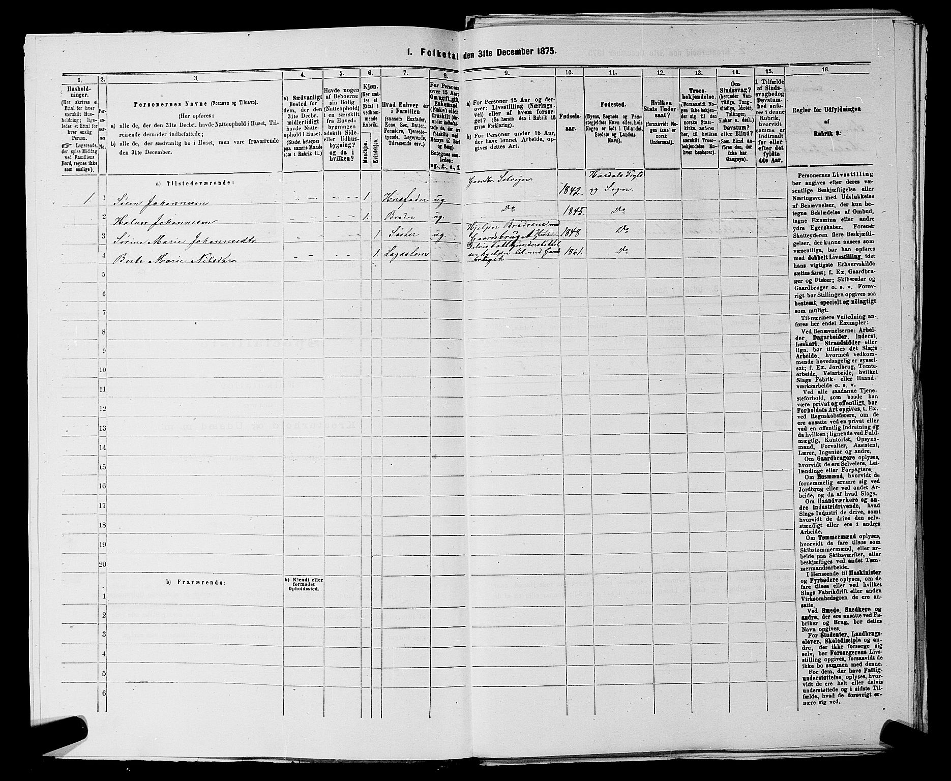 RA, 1875 census for 0239P Hurdal, 1875, p. 42