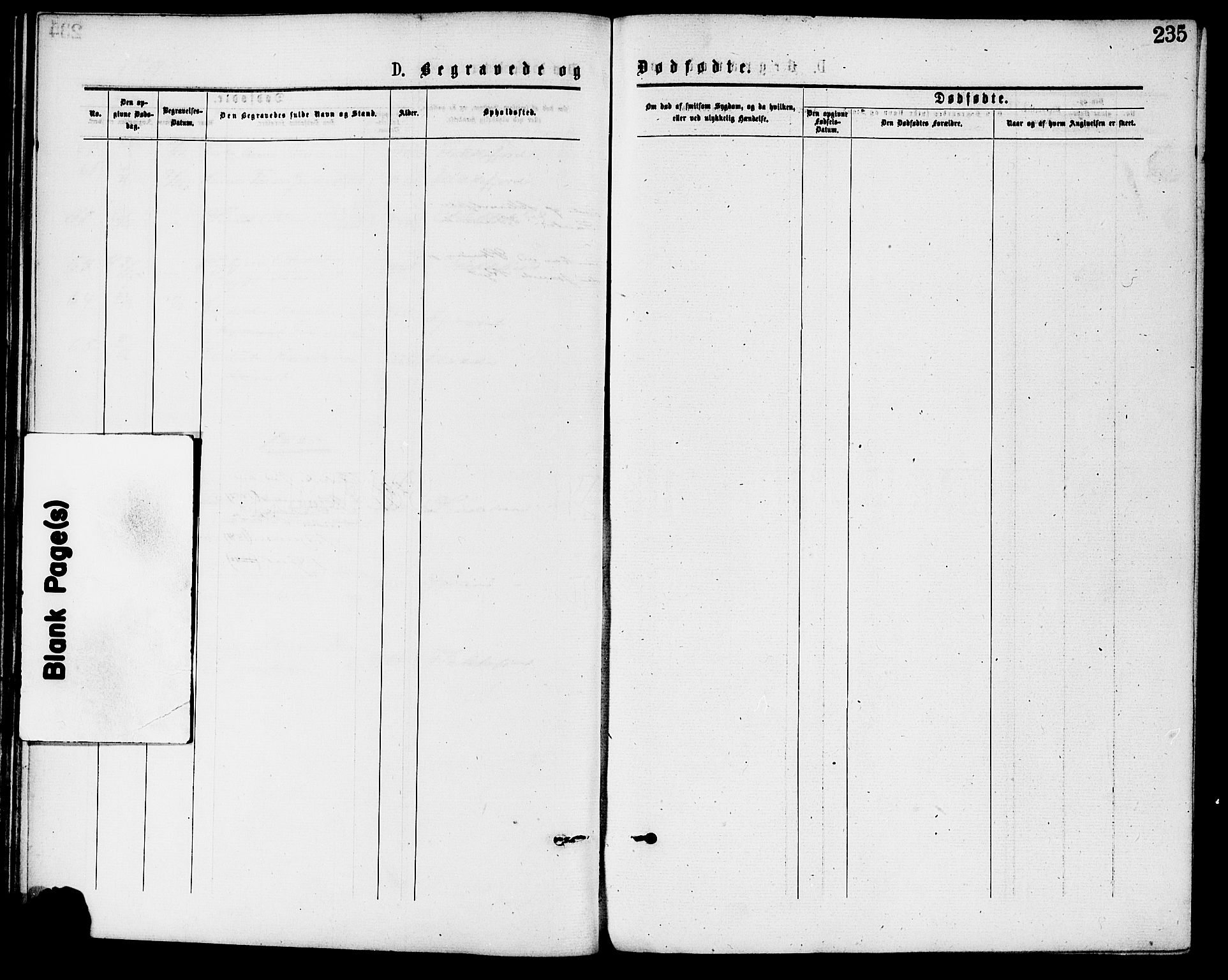 Flekkefjord sokneprestkontor, SAK/1111-0012/F/Fa/Fac/L0007: Parish register (official) no. A 7, 1875-1885, p. 235