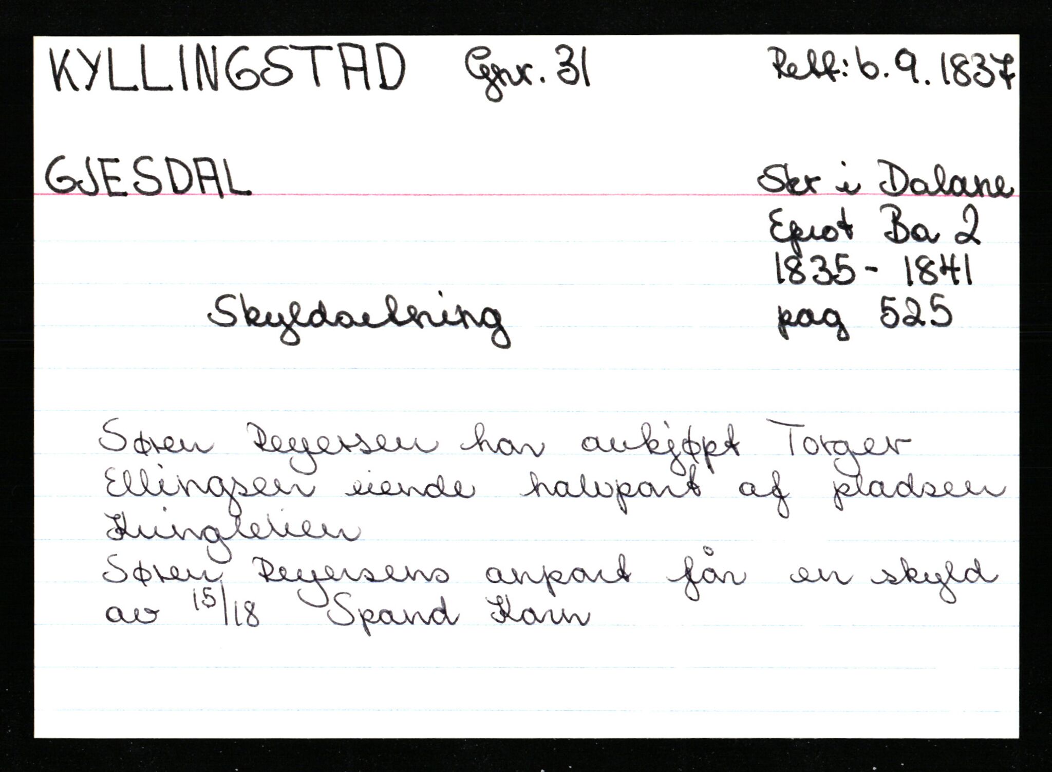 Statsarkivet i Stavanger, AV/SAST-A-101971/03/Y/Ym/L0033: Åstedskort sortert etter gårdsnavn: Kvelland - Lagestranden, 1600-1950, p. 481