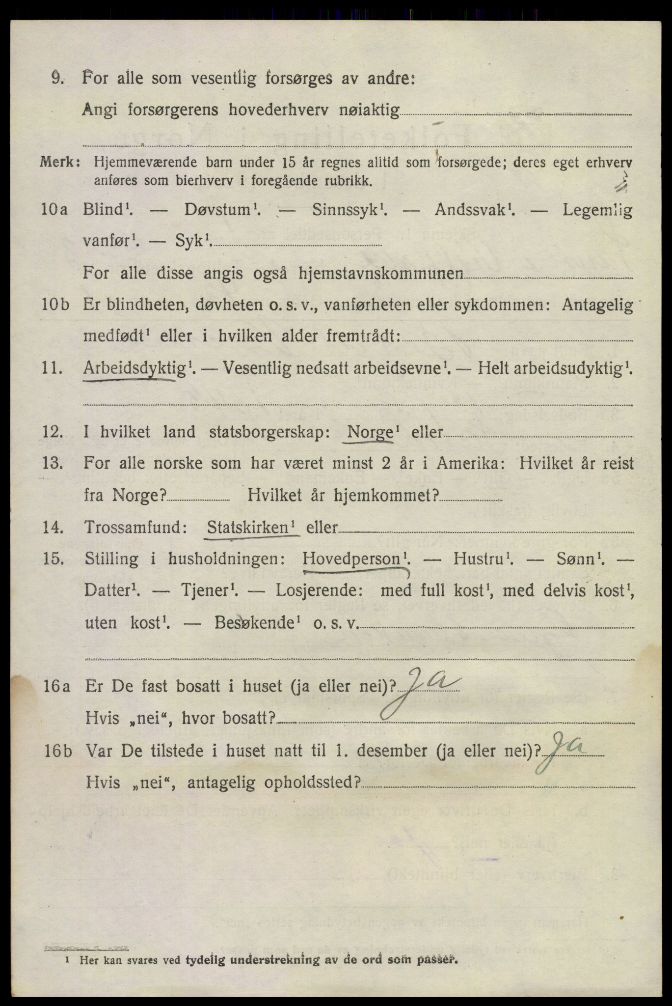 SAKO, 1920 census for Sande, 1920, p. 4075