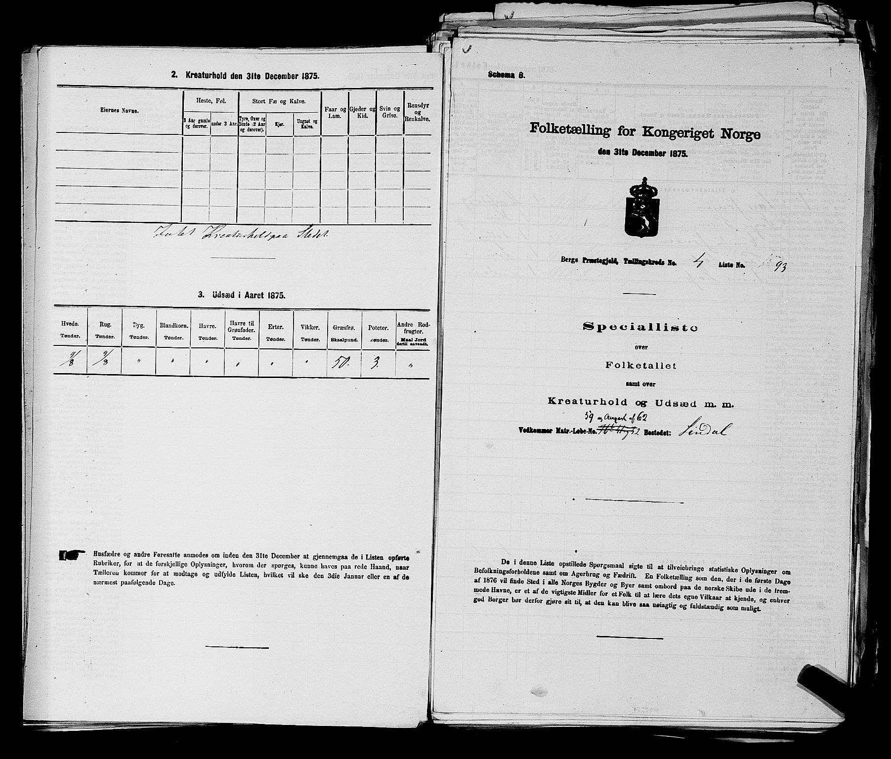 RA, 1875 census for 0116P Berg, 1875, p. 502