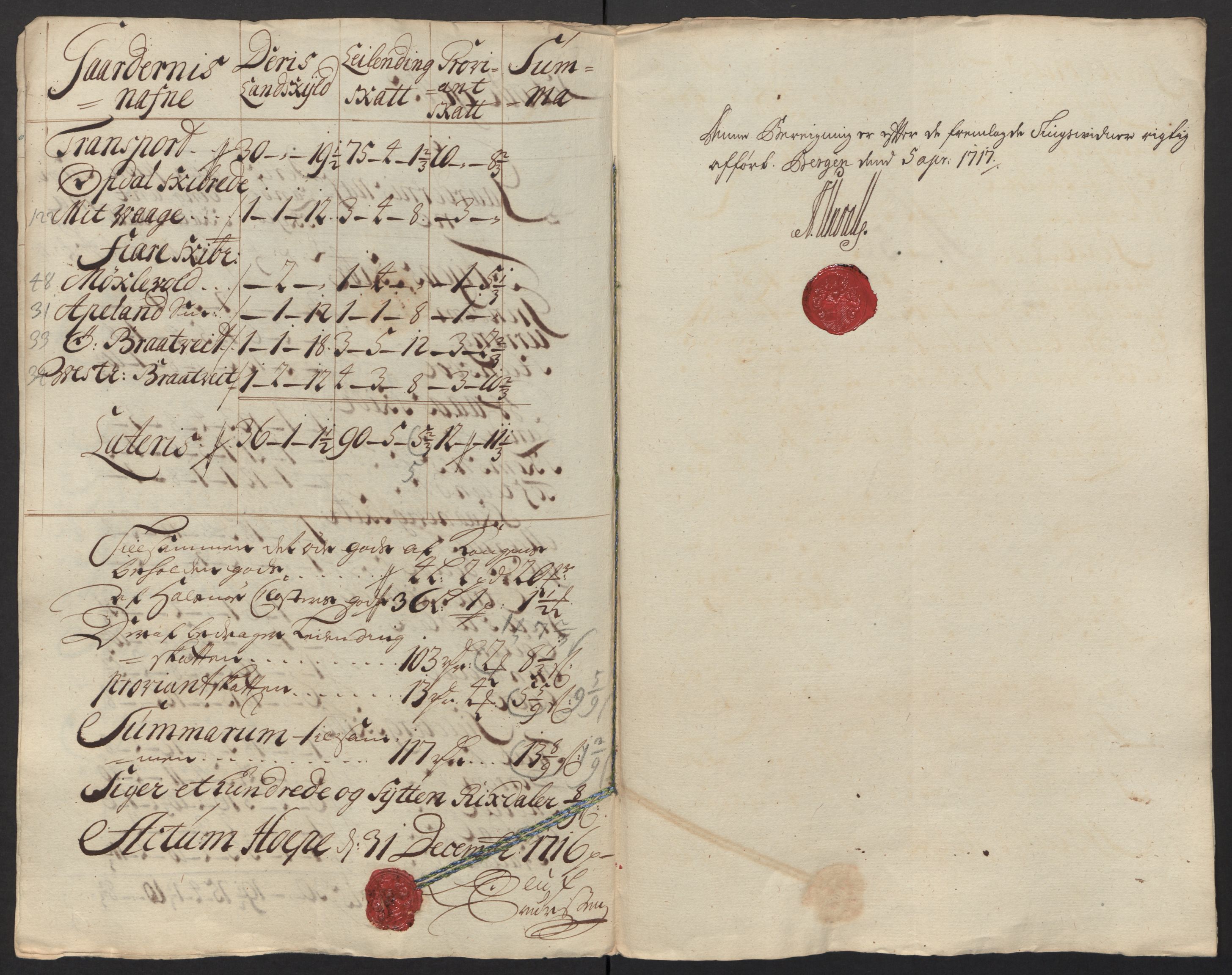 Rentekammeret inntil 1814, Reviderte regnskaper, Fogderegnskap, RA/EA-4092/R48/L2992: Fogderegnskap Sunnhordland og Hardanger, 1716, p. 258