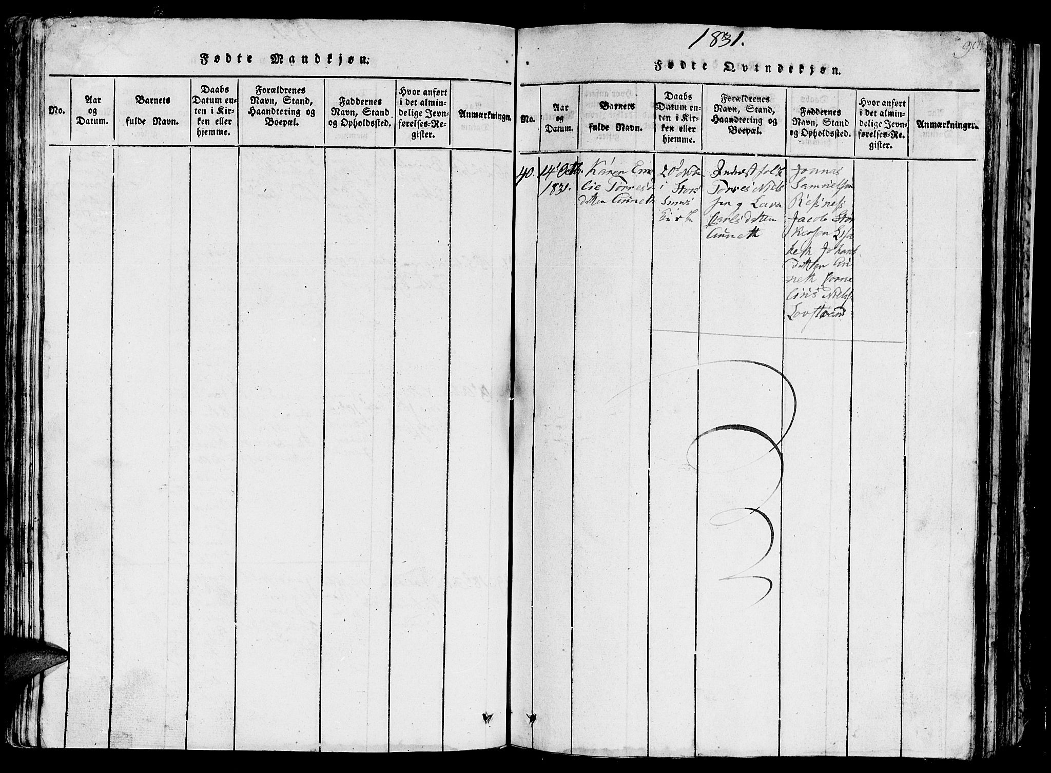 Ministerialprotokoller, klokkerbøker og fødselsregistre - Sør-Trøndelag, SAT/A-1456/657/L0714: Parish register (copy) no. 657C01, 1818-1868, p. 90