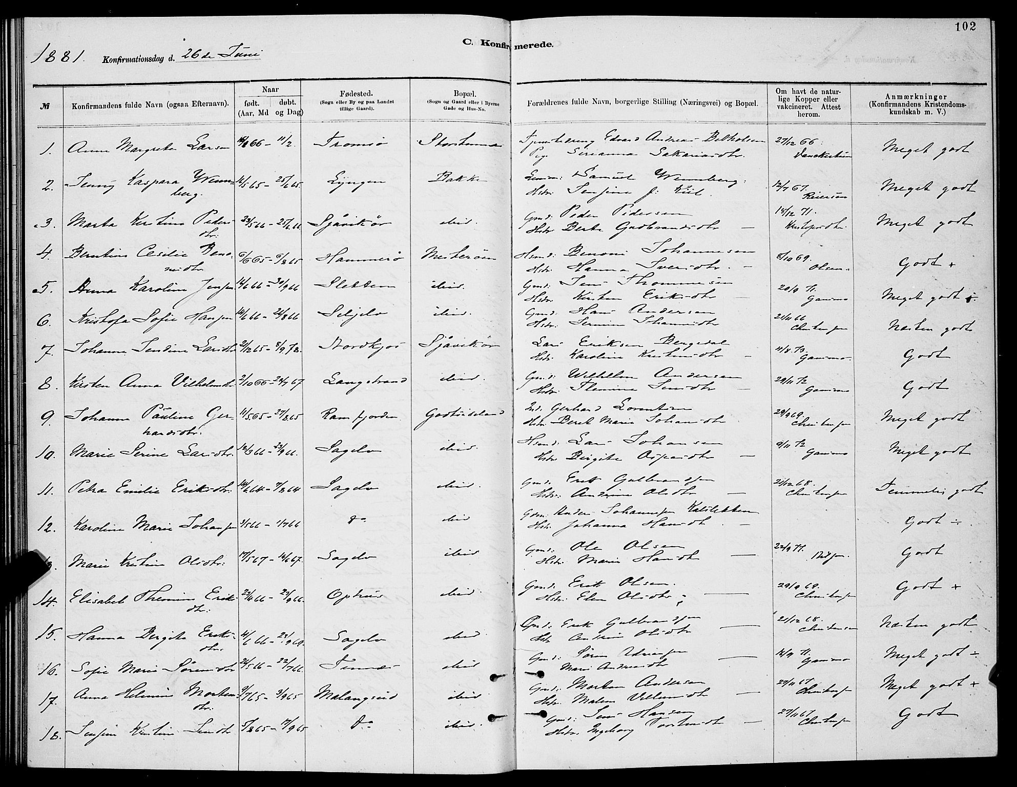 Balsfjord sokneprestembete, SATØ/S-1303/G/Ga/L0007klokker: Parish register (copy) no. 7, 1878-1889, p. 102