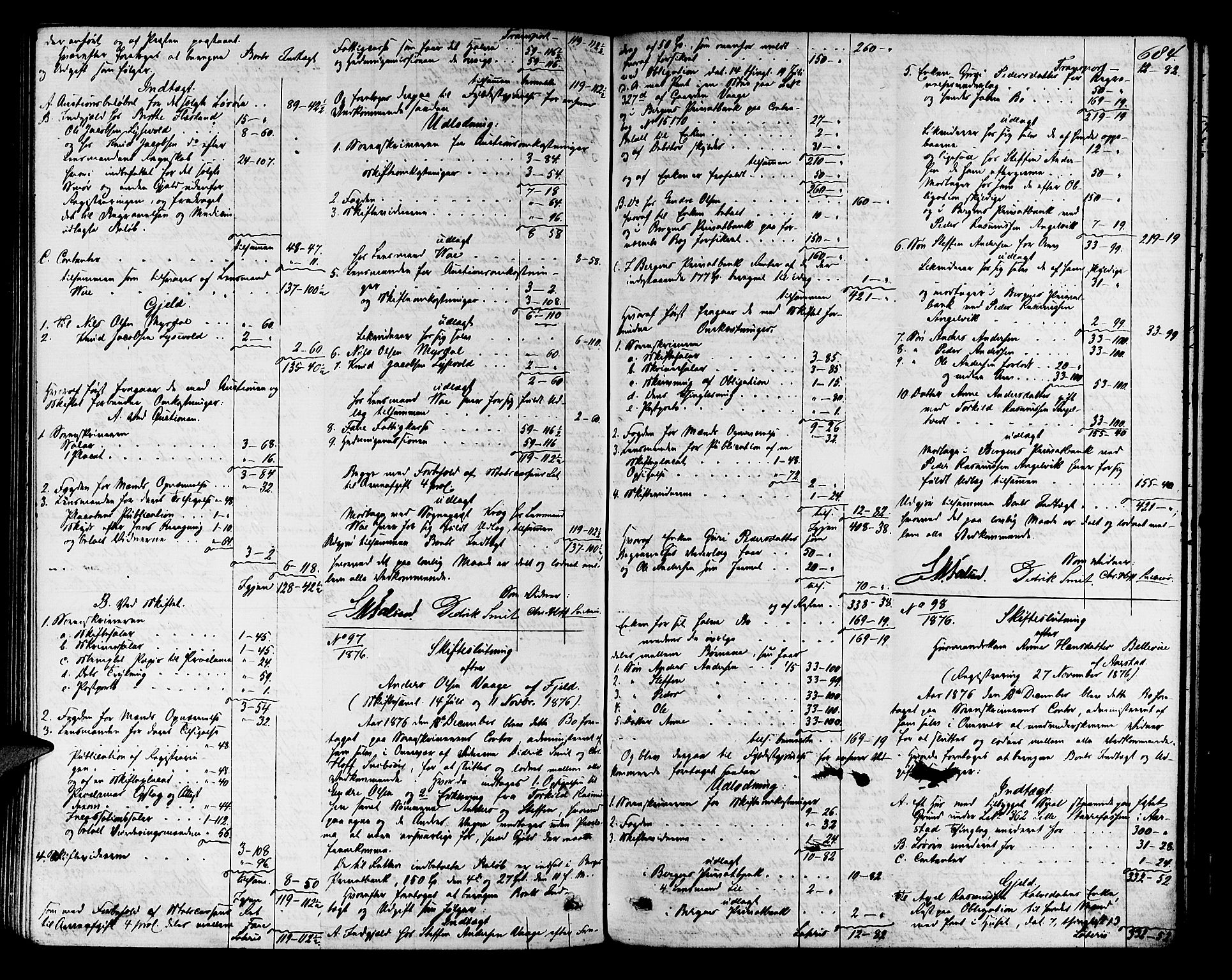 Midhordland sorenskriveri, AV/SAB-A-3001/1/H/Hd/L0004: Skifteutlodningsprotokoll, 1863-1878, p. 683b-684a