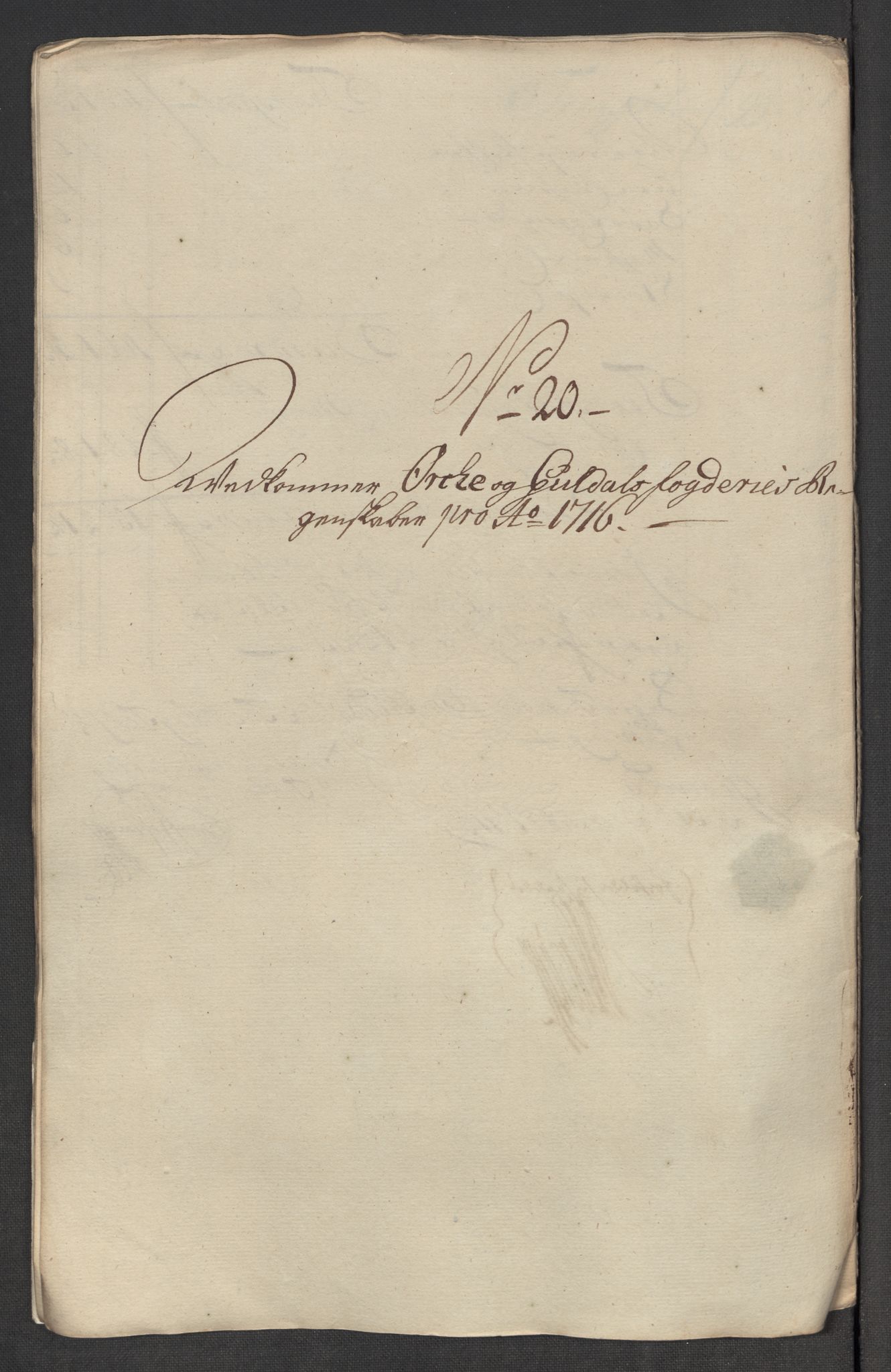 Rentekammeret inntil 1814, Reviderte regnskaper, Fogderegnskap, AV/RA-EA-4092/R60/L3967: Fogderegnskap Orkdal og Gauldal, 1716, p. 214