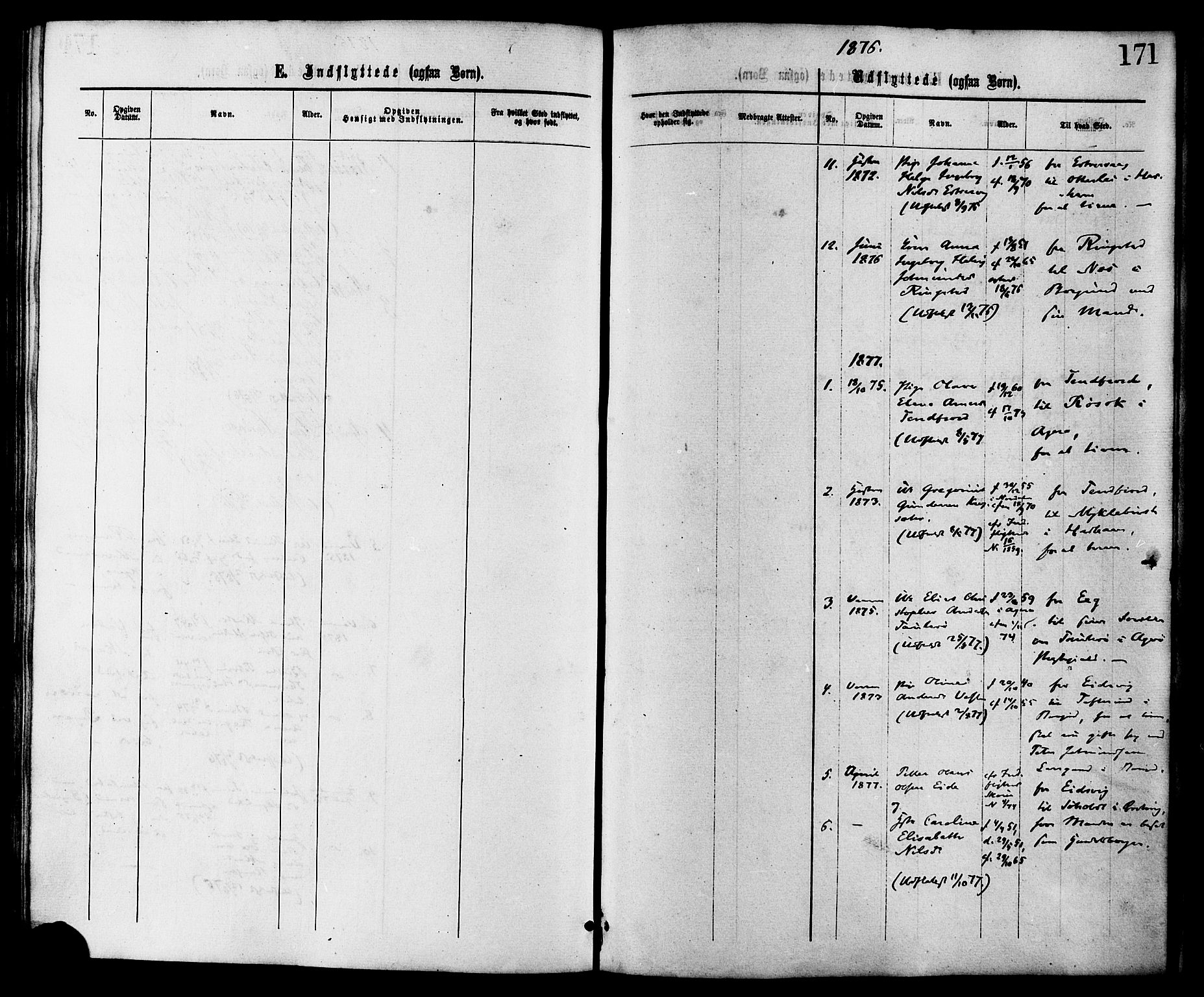 Ministerialprotokoller, klokkerbøker og fødselsregistre - Møre og Romsdal, AV/SAT-A-1454/525/L0373: Parish register (official) no. 525A03, 1864-1879, p. 171