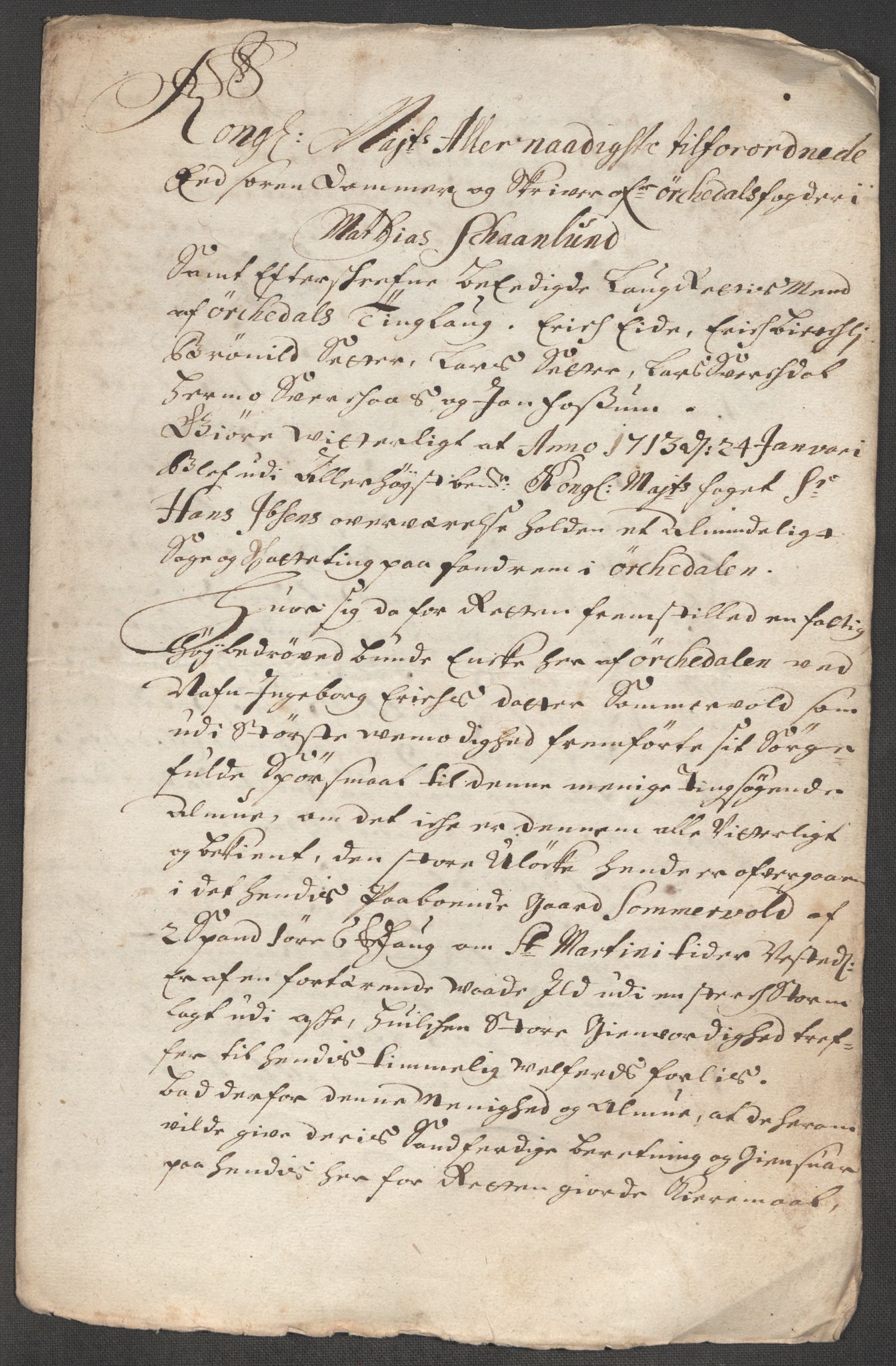 Rentekammeret inntil 1814, Reviderte regnskaper, Fogderegnskap, AV/RA-EA-4092/R60/L3965: Fogderegnskap Orkdal og Gauldal, 1714, p. 464