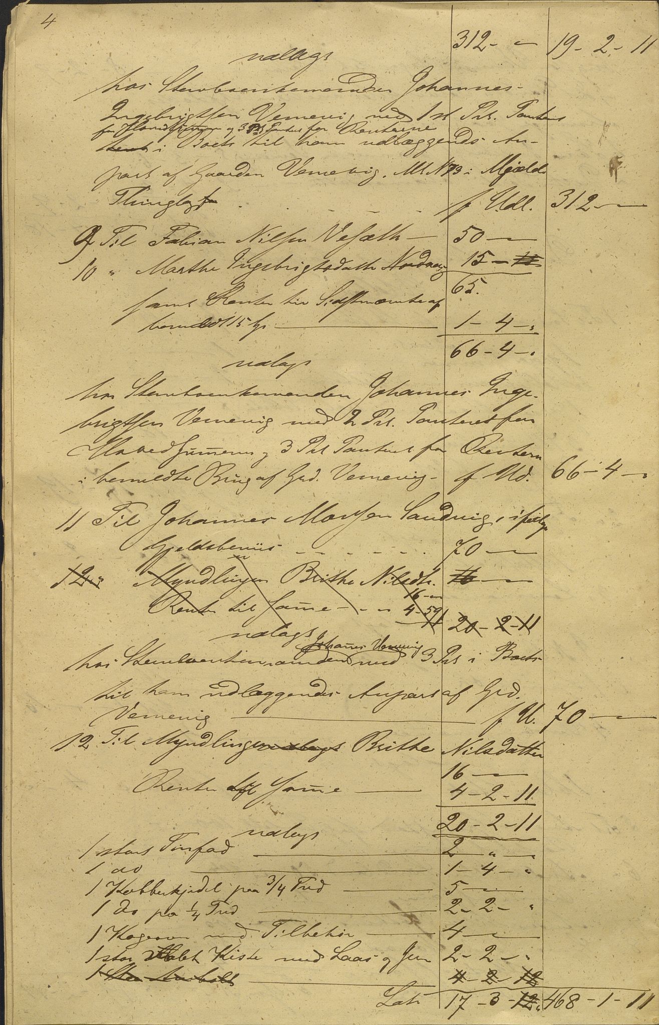 Nordhordland sorenskrivar, AV/SAB-A-2901/1/H/Hd/Hdb/L0001: Konsept til utlodningar, 1850-1852, p. 404