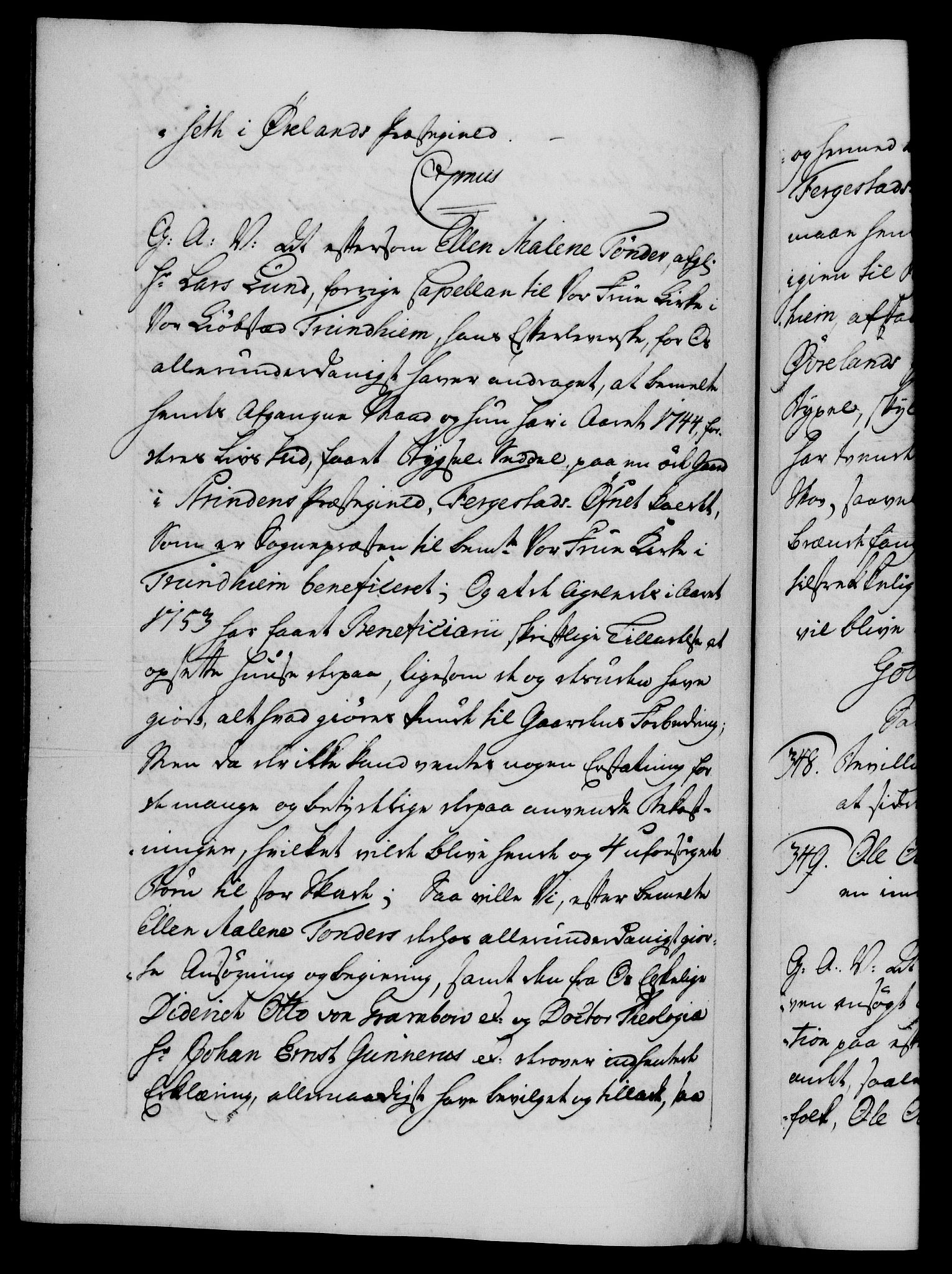 Danske Kanselli 1572-1799, AV/RA-EA-3023/F/Fc/Fca/Fcaa/L0043: Norske registre, 1766-1768, p. 387b