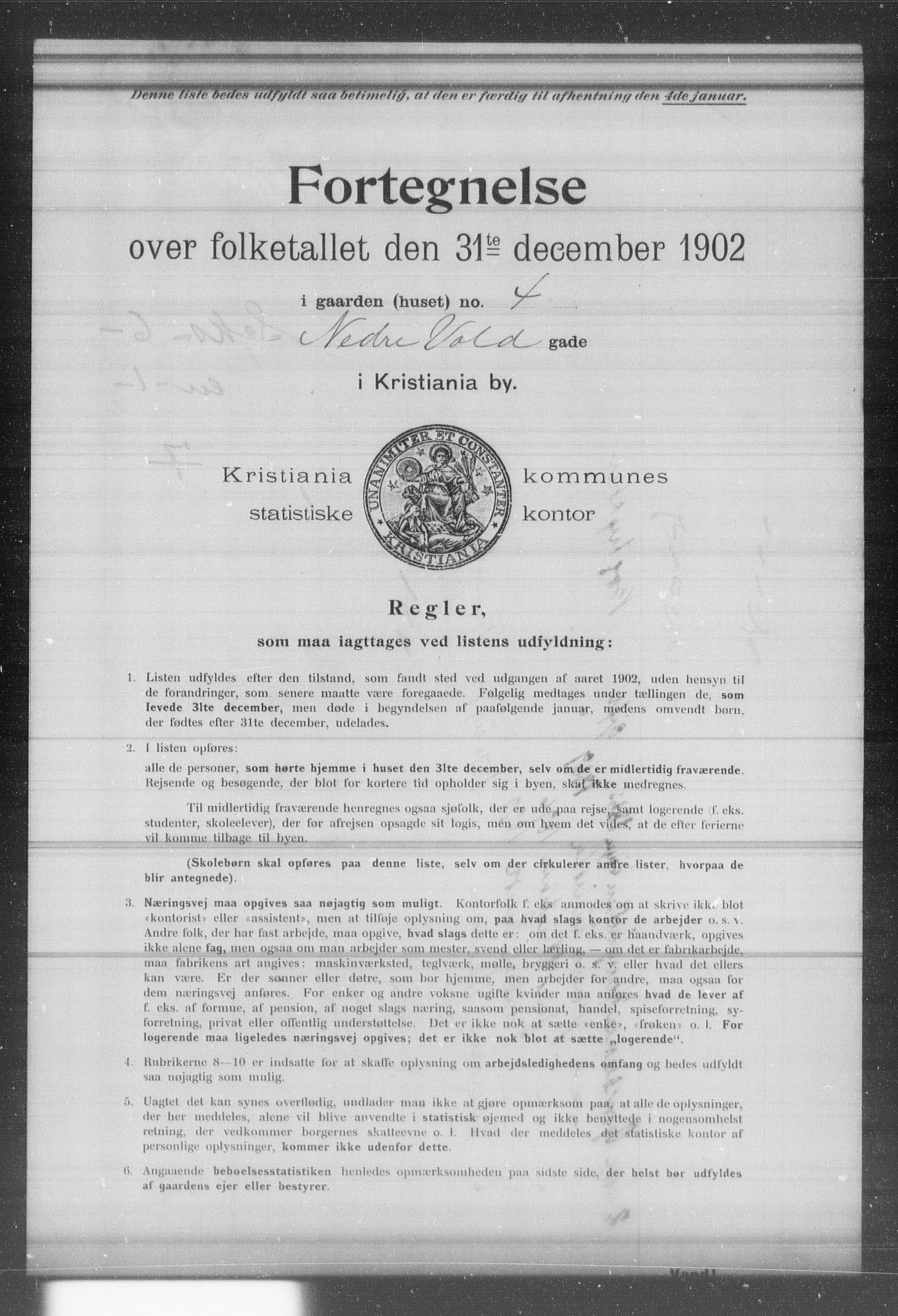 OBA, Municipal Census 1902 for Kristiania, 1902, p. 13197