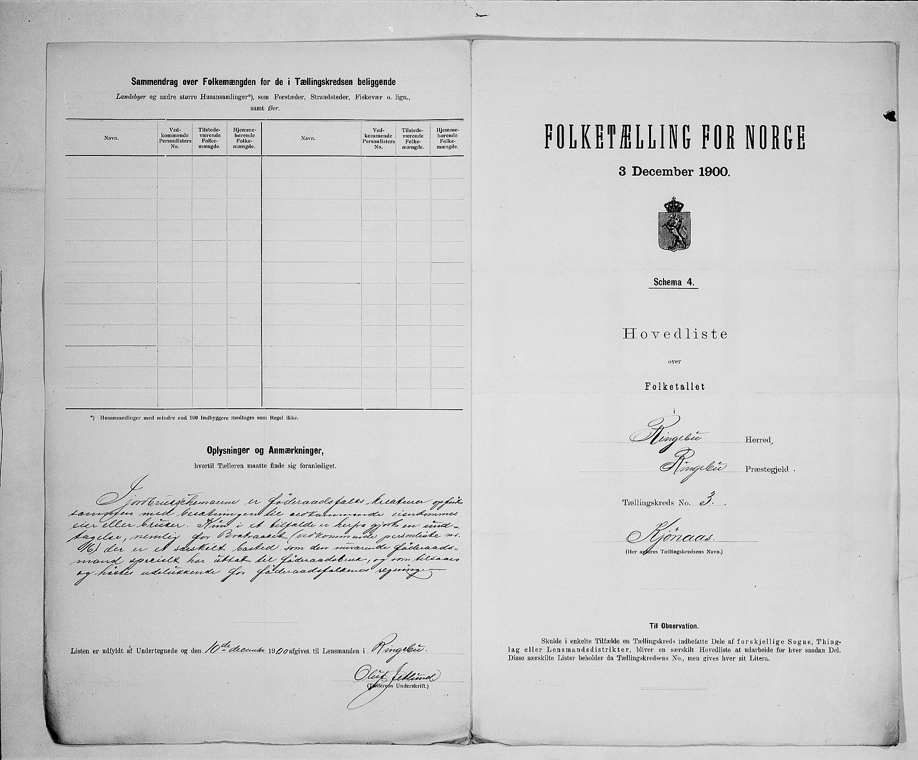 SAH, 1900 census for Ringebu, 1900, p. 23