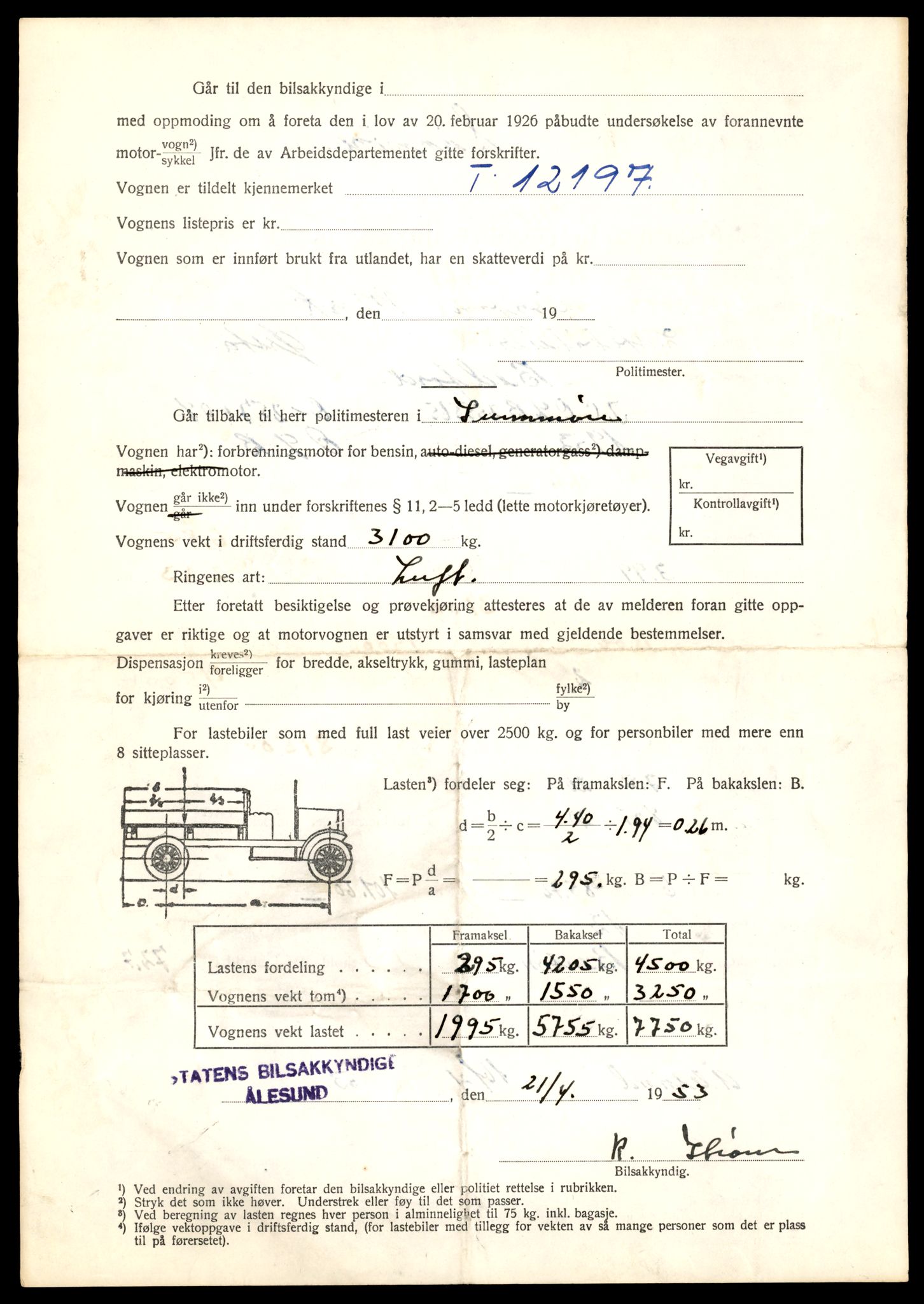 Møre og Romsdal vegkontor - Ålesund trafikkstasjon, AV/SAT-A-4099/F/Fe/L0032: Registreringskort for kjøretøy T 11997 - T 12149, 1927-1998, p. 1772