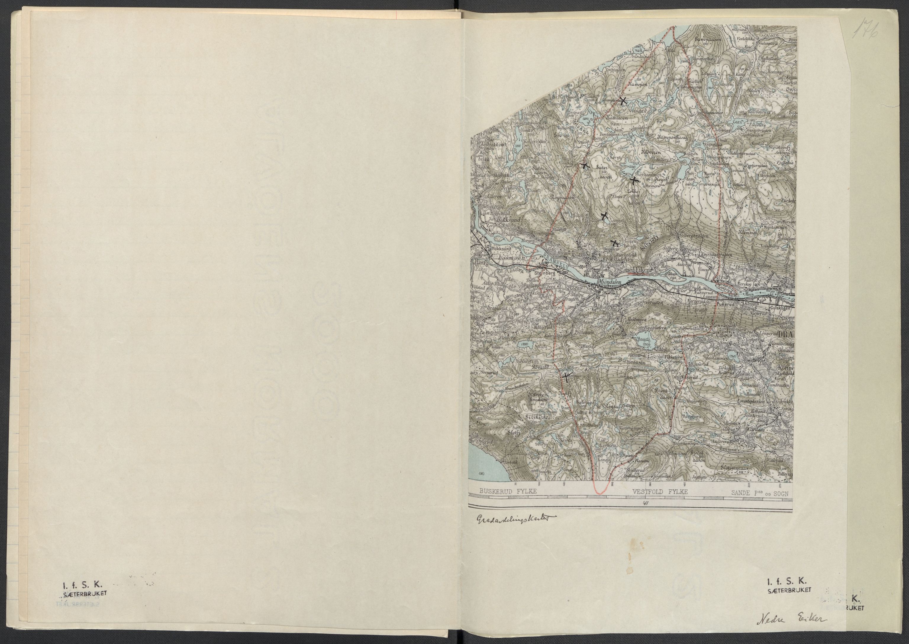 Instituttet for sammenlignende kulturforskning, AV/RA-PA-0424/F/Fc/L0006/0001: Eske B6: / Buskerud (perm XIII), 1934-1936, p. 175-176