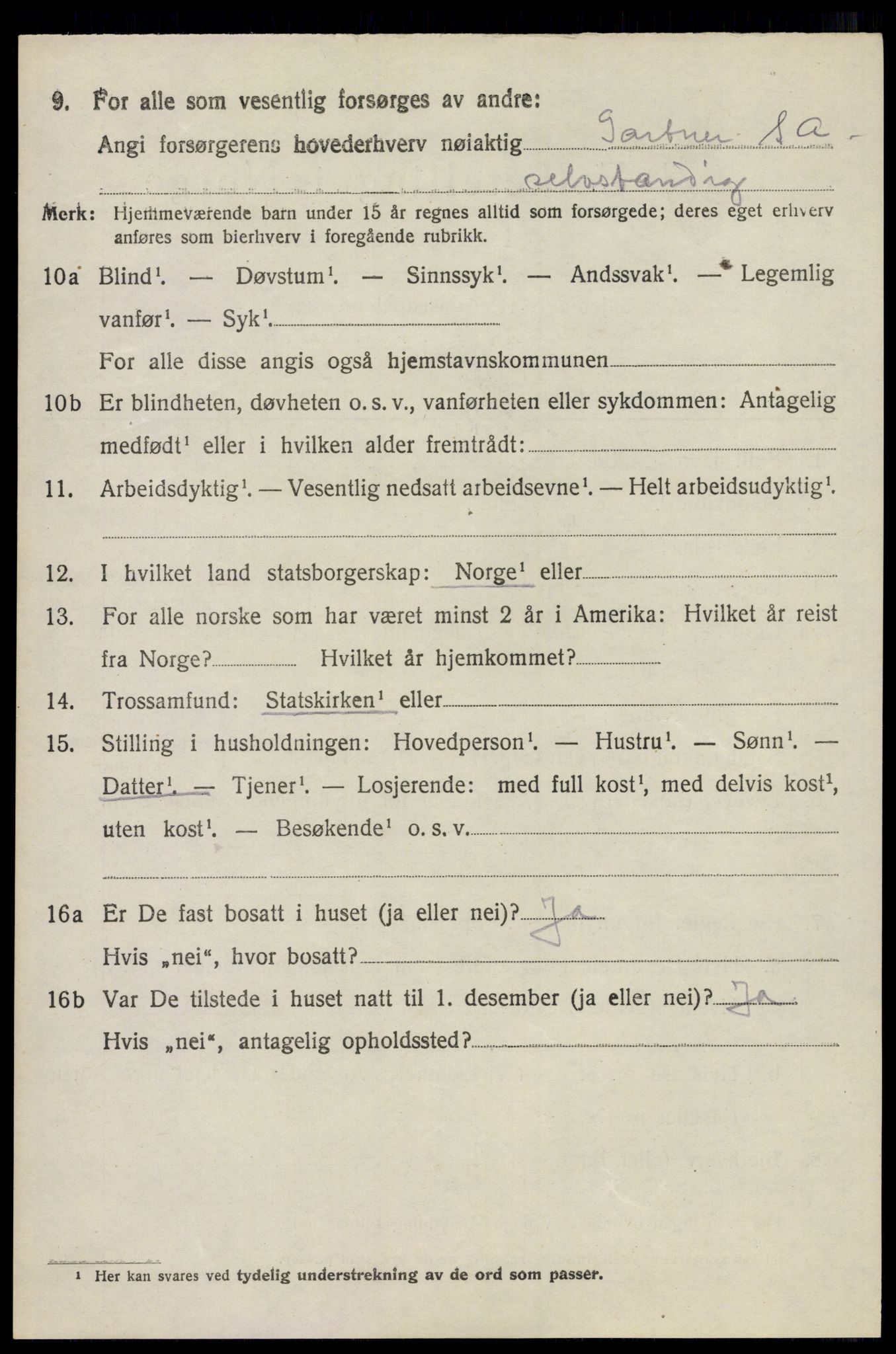 SAO, 1920 census for Bærum, 1920, p. 20007